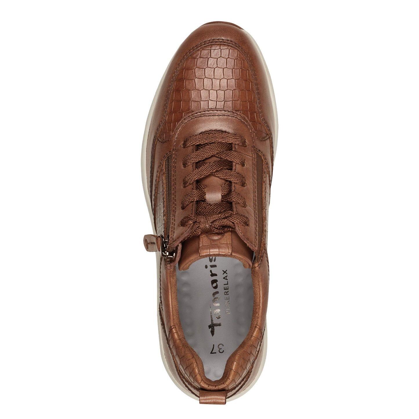 Caroubier Camel-sneakers
