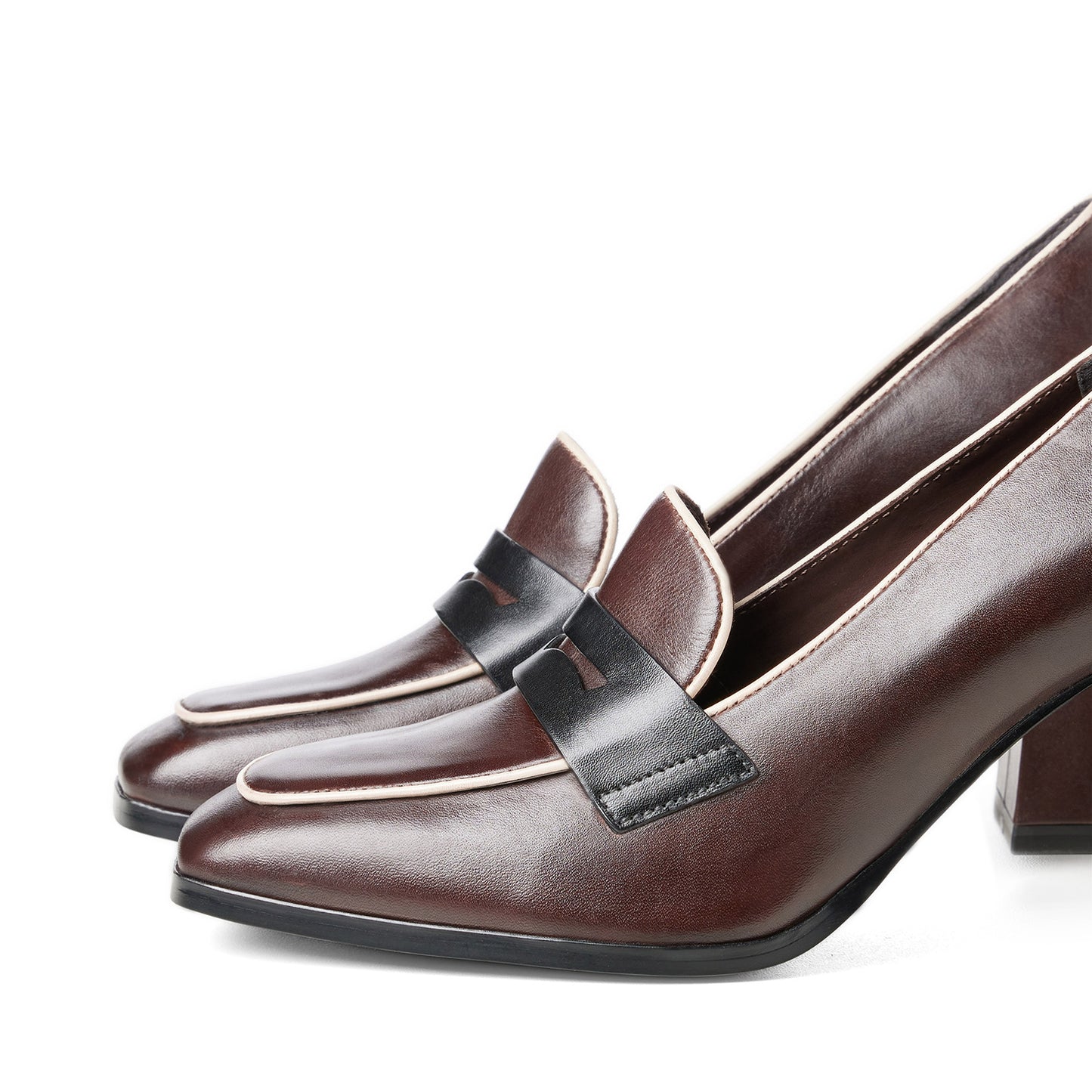 Rikio bruine loafers