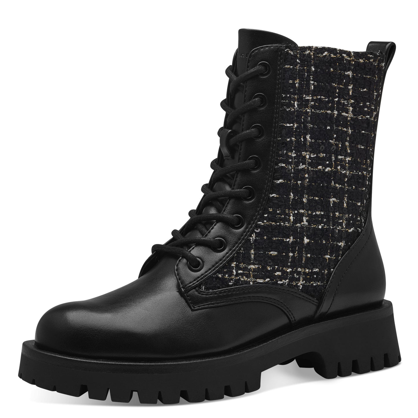 Article 25906 noir Bottines femmes Marque Tamaris Nouvelle collection chaussures automne hiver 2024 Belgique Magasins Liège Grivegnée Ans Namur Eupen