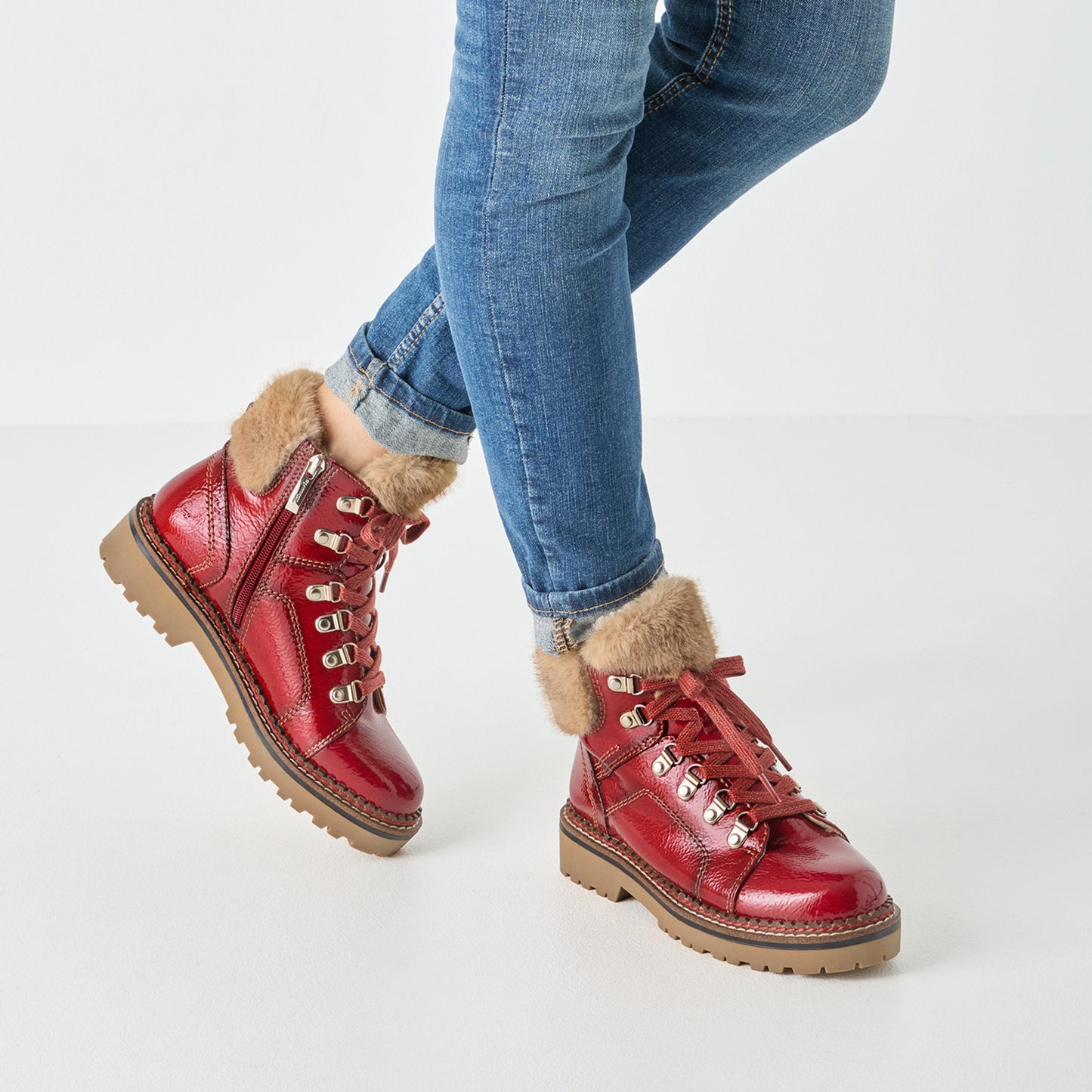 Bottines Araucaria Rouges