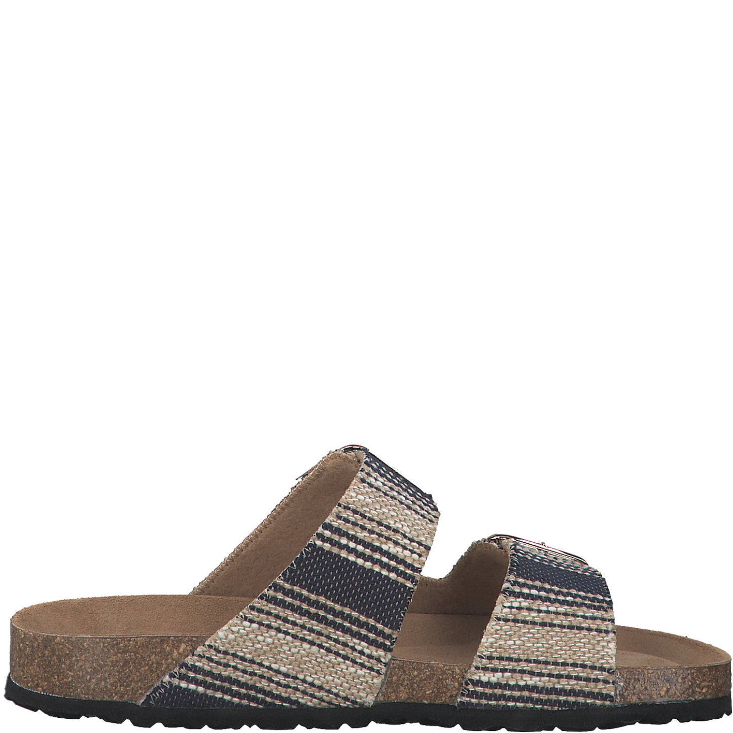 Beige raffia-muiltjes