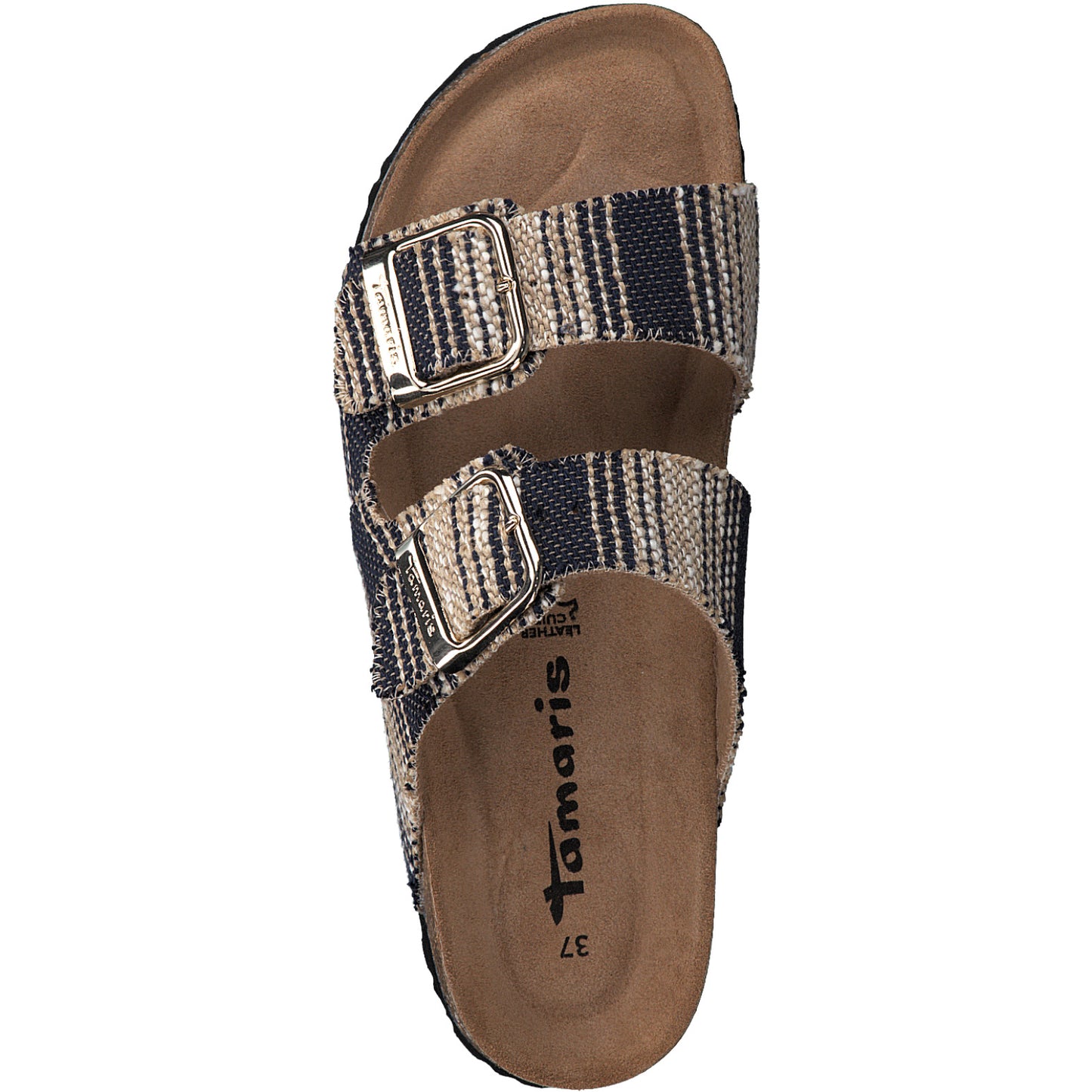 Beige raffia-muiltjes