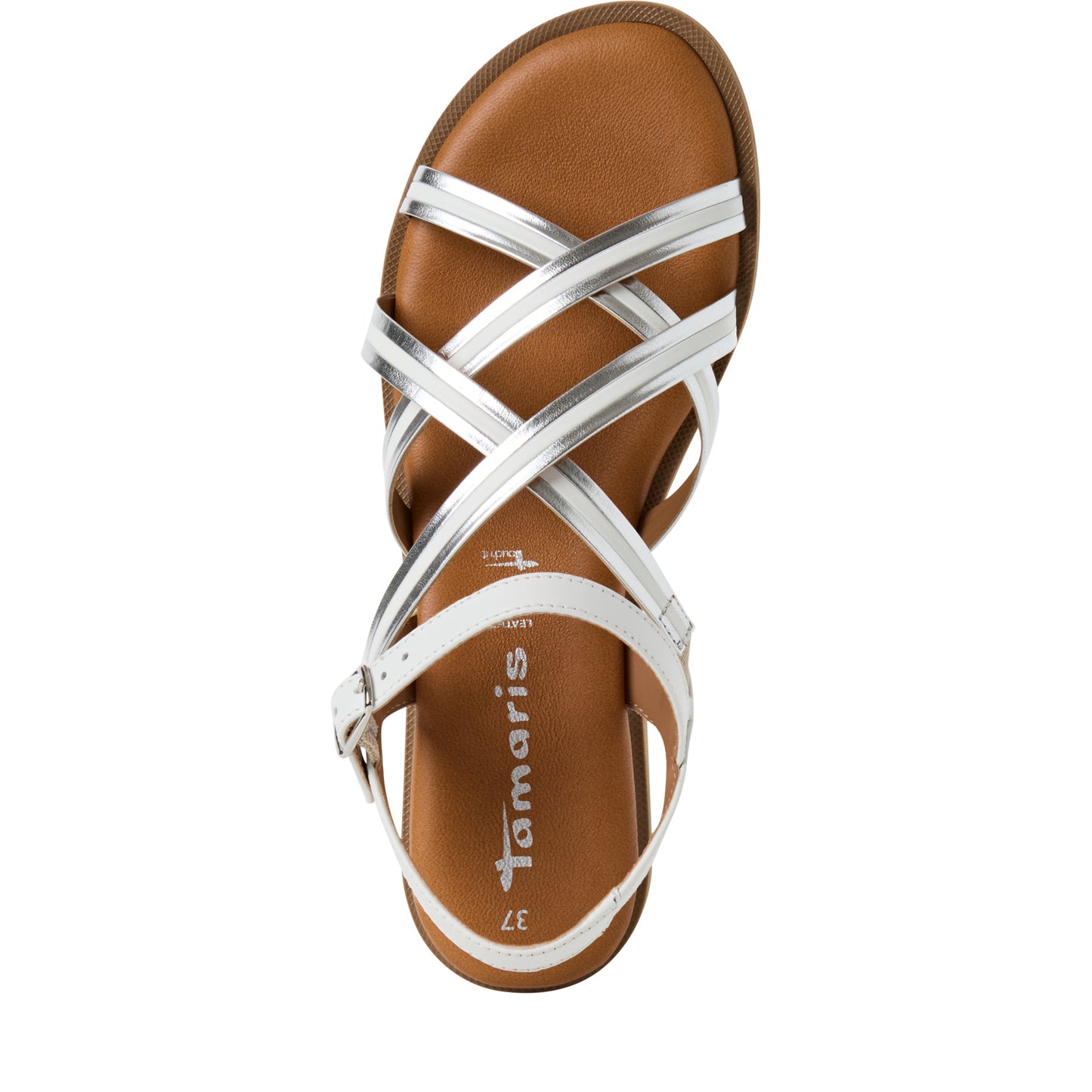 Weiße Bangli Sandalen