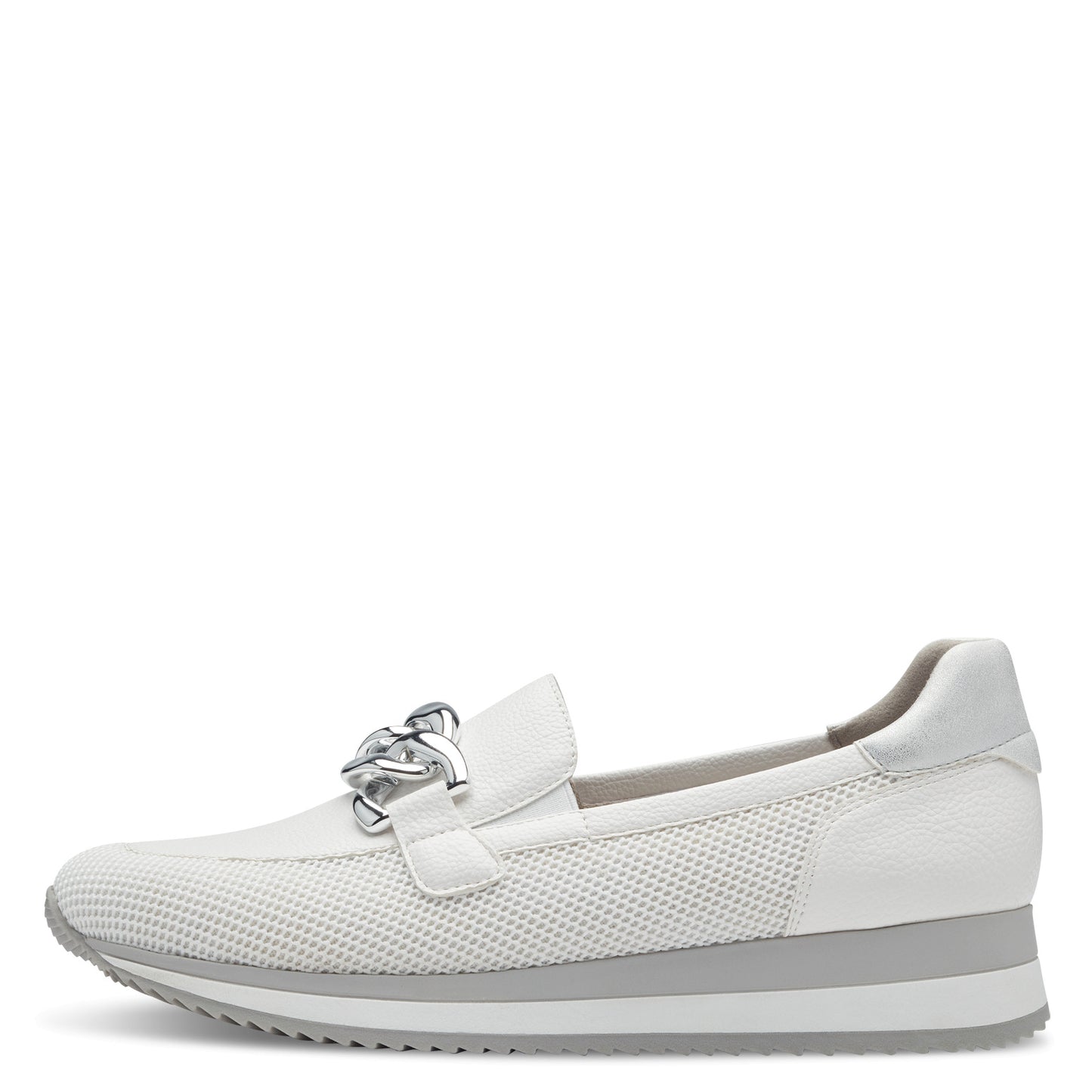 Witte Beryl-mocassins