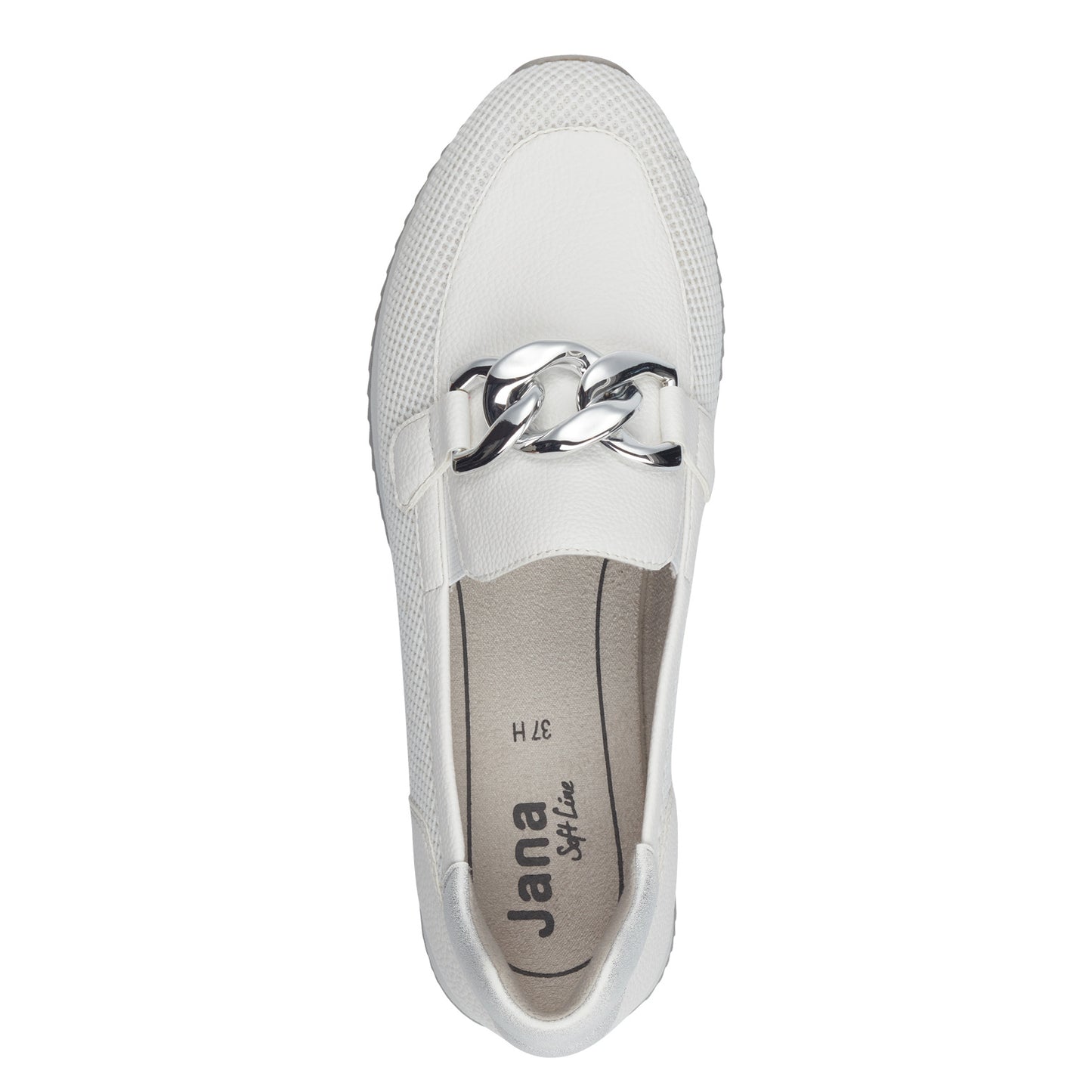Witte Beryl-mocassins