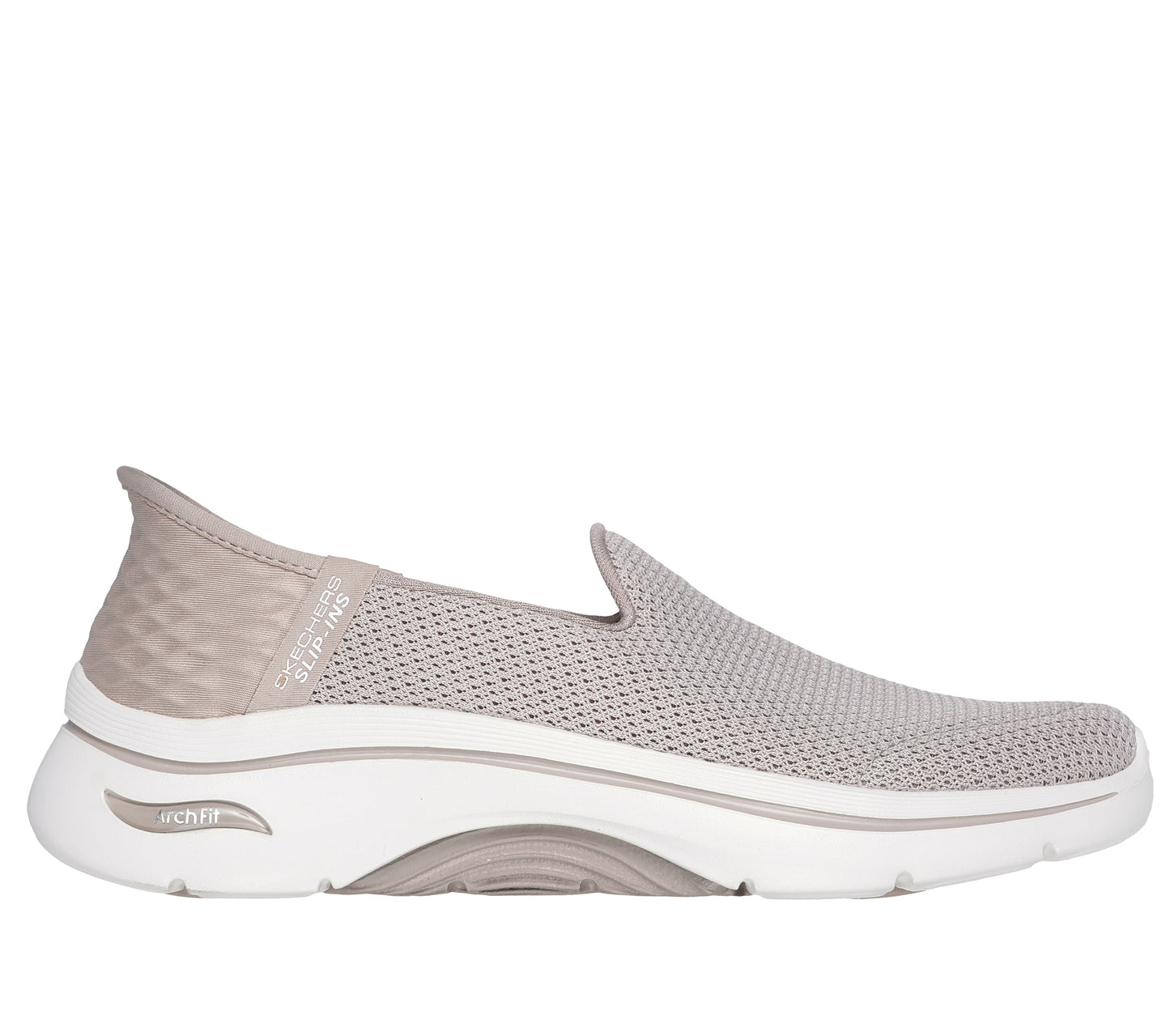 Baskets Arch Fit 2.0 Beiges Chaussures femmes Marque Skechers Nouvelle Collection Printemps été 2024 Magasins Chaussures Belgique Liège Grivegnée Ans Namur