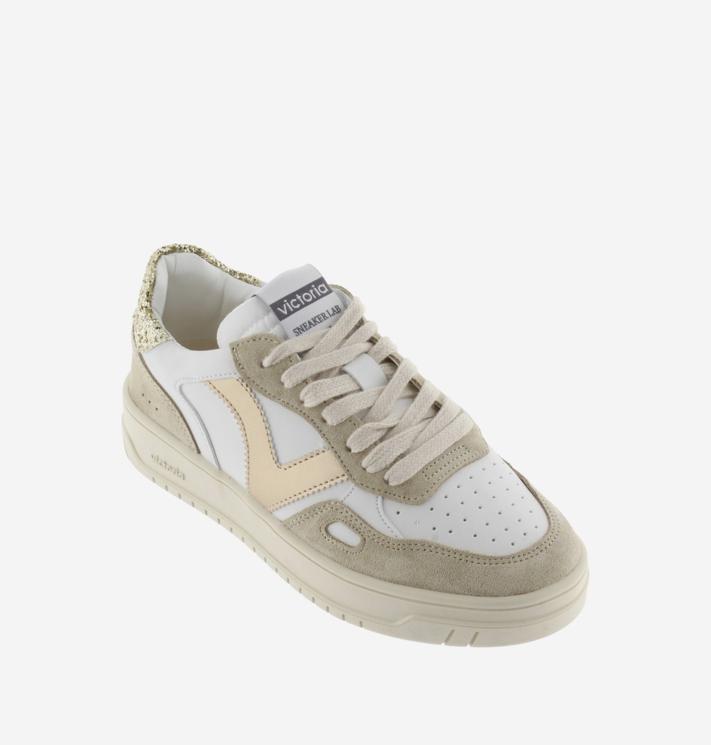 Goldene Seul-Turnschuhe