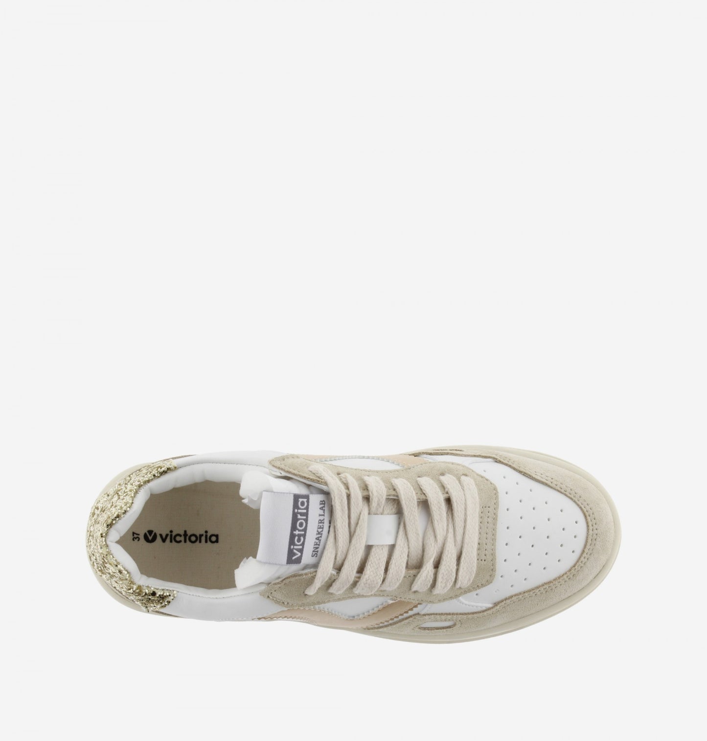 Goldene Seul-Turnschuhe