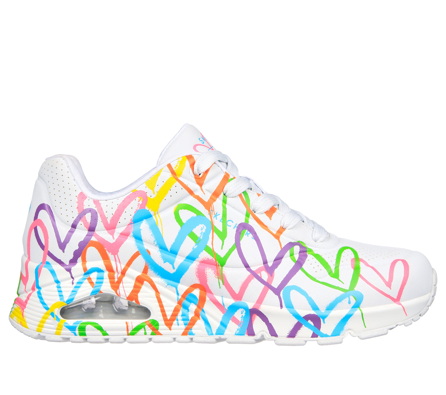 Baskets Uno Multicolores Chaussures femmes Marque Skechers Nouvelle Collection Printemps été 2024 Magasins Chaussures Belgique Liège Grivegnée Ans Namur