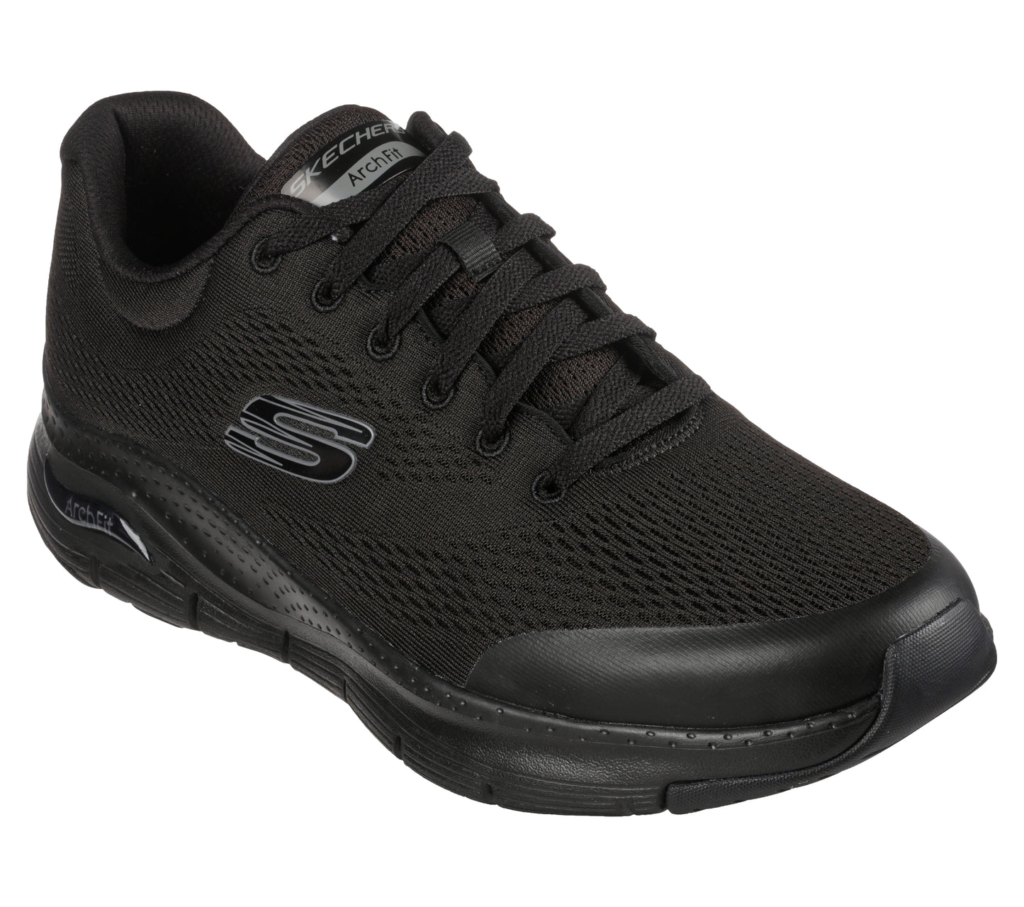 Zwarte arch-fit sneakers