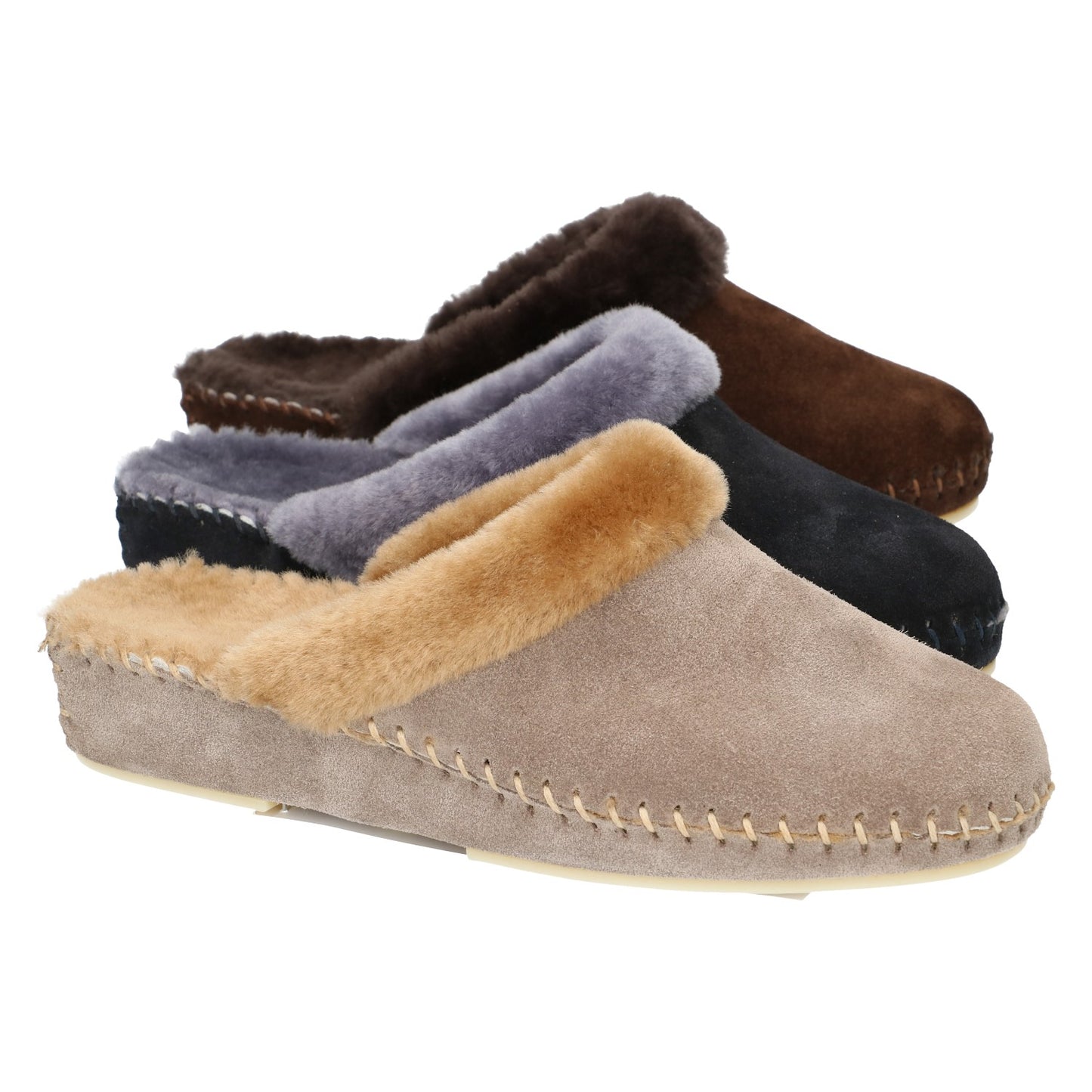 Pantoufles Plume Bleues Nouvelle collection automne hiver 2025 Chaussures femmes Magasins Jeanmart Belgique Liege Grivegnee Ans Namur Eupen