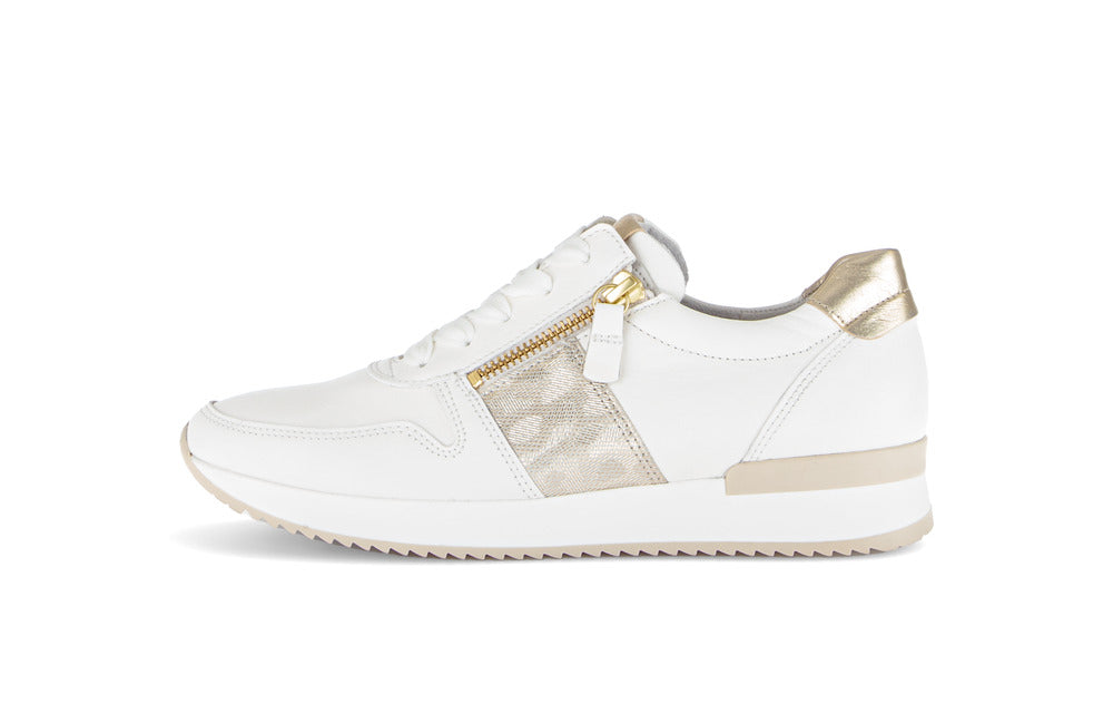 Baskets Kos Blanches article 83.420.20 Marque Gabor Nouvelle collection printemps été 2026 magasins chaussures Jeanmart Belgique Liège Grivegnée Ans Namur Eupen multimarques conseil confort cuir orthopédique