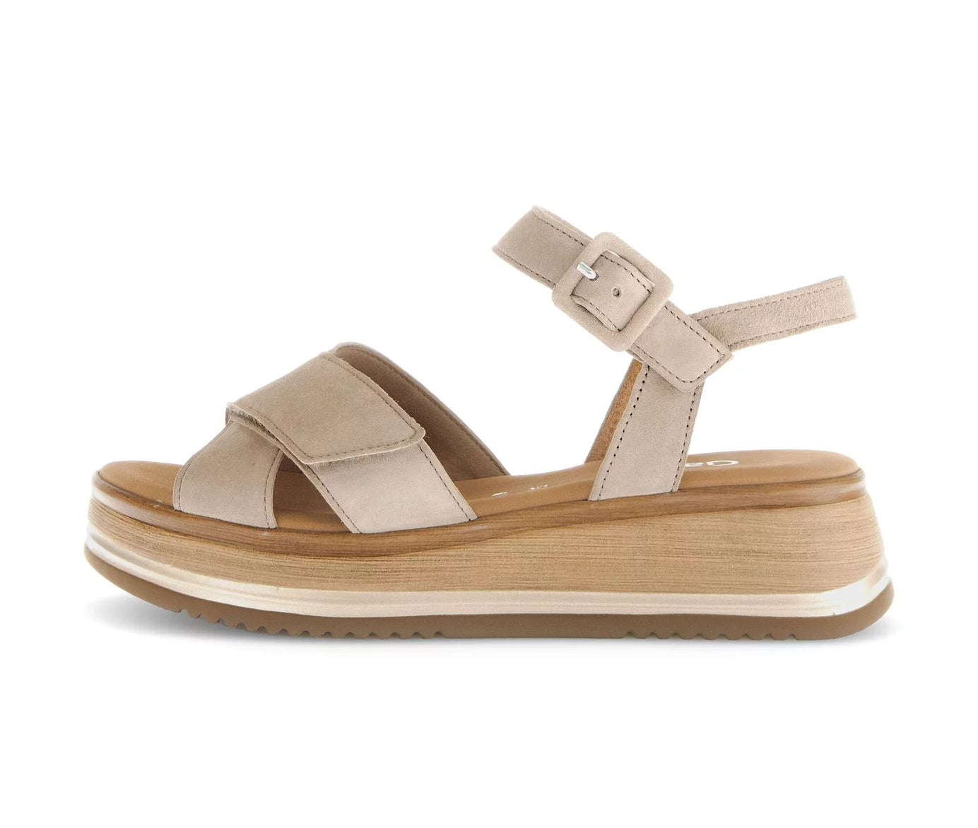 Sandales Hermosa Beiges Article 62.741.30 Chaussures femmes Gabor Nouvelle Collection Printemps/été 2025 Chaussures Jeanmart Magasins Belgique Liege Grivegnée Ans Namur