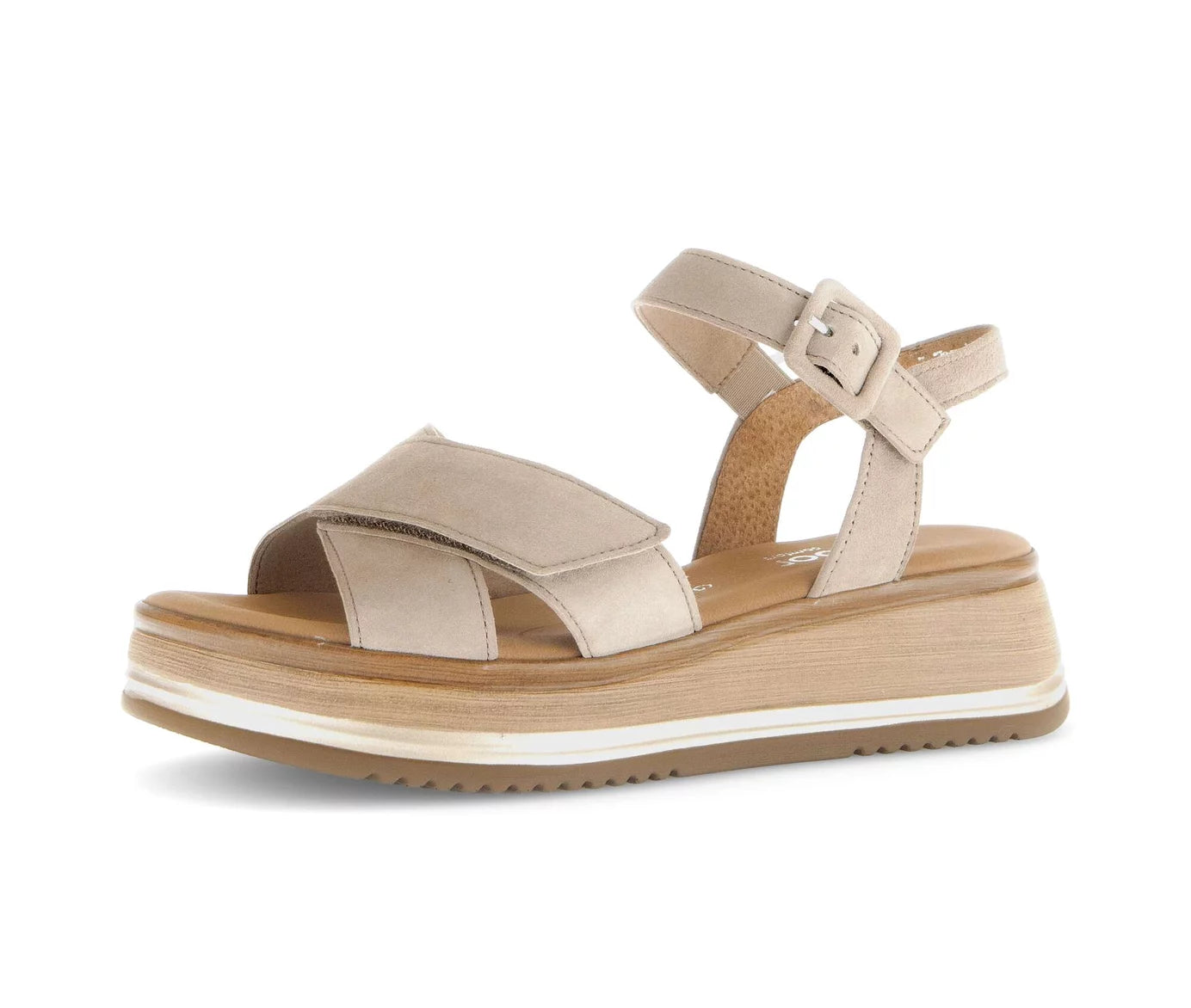 Sandales Hermosa Beiges Article 62.741.30 Chaussures femmes Gabor Nouvelle Collection Printemps/été 2025 Chaussures Jeanmart Magasins Belgique Liege Grivegnée Ans Namur