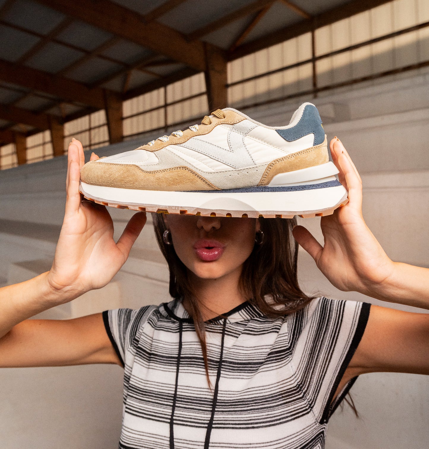 Beige Rush Sneakers