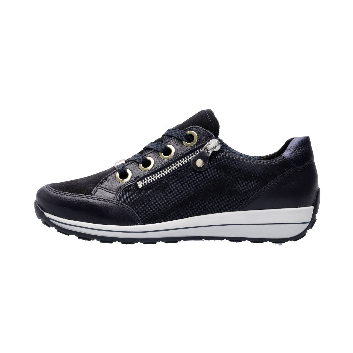 Baskets Thaïs Bleues Chaussures femmes Marque Ara Nouvelle collection printemps été 2024 Magasins chaussures Belgique Liège Grivegnée Ans Namur