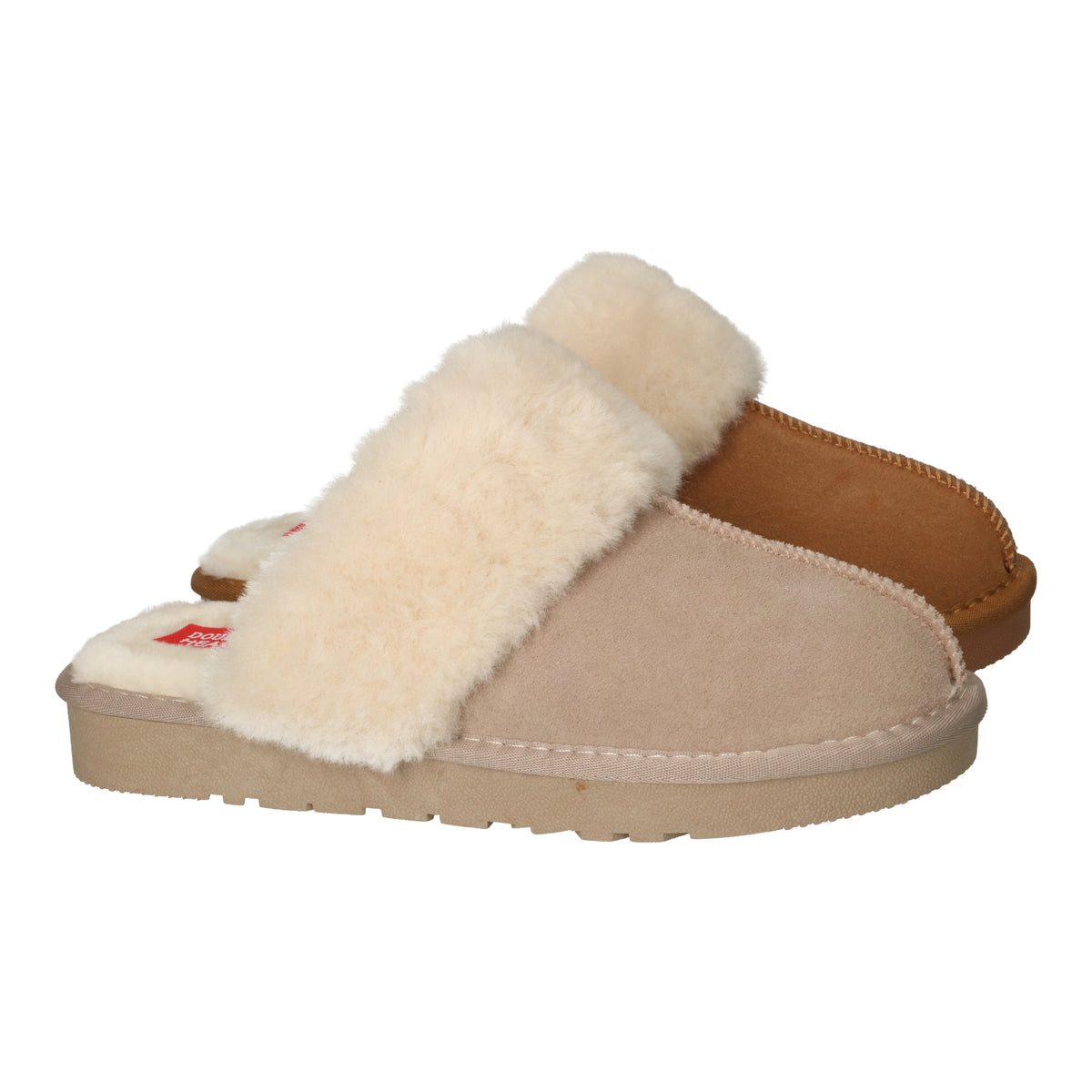Pantoufles Disquette Beiges Nouvelle collection automne hiver 2025 Chaussures femmes Magasins Jeanmart Belgique Liege Grivegnee Ans Namur Eupen