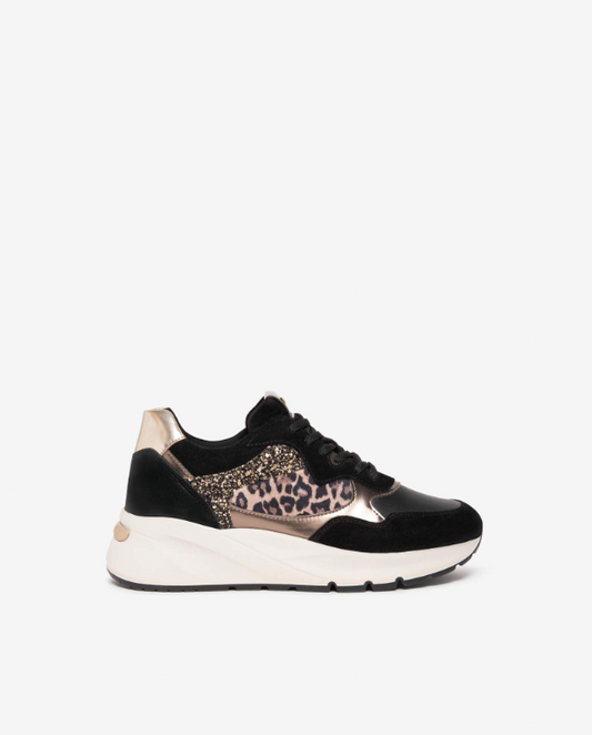 Baskets Ringkobing Noires article 512864 Chaussures femmes Marque NeroGiardini Italie Cuir Nouvelle collection automne hiver 2025 Magasins France