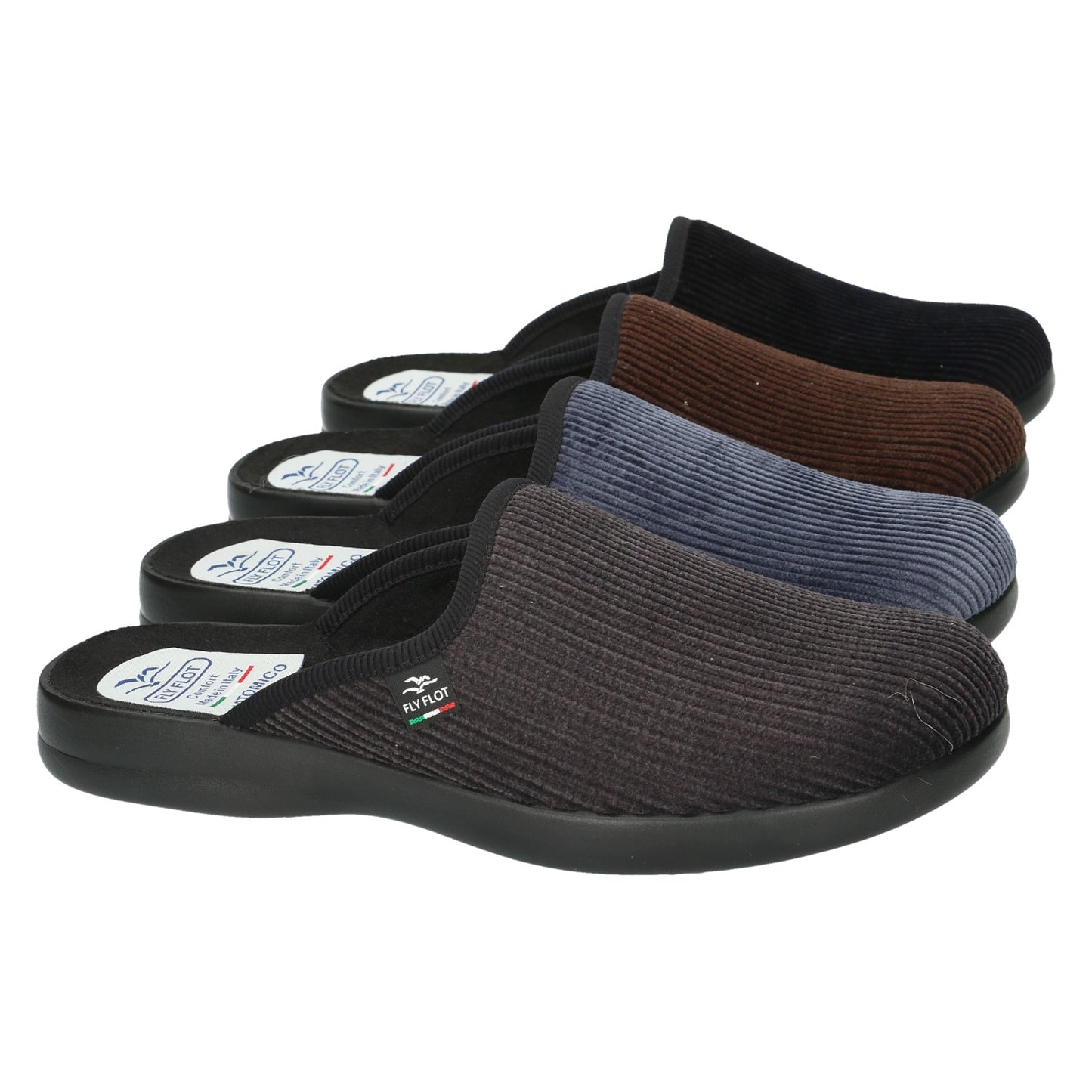 Article P7502-8D Mules Fold Noires Nouvelle collection automne hiver 2025 Magasins chaussures Jeanmart Belgique Liège Grivegnée Ans Namur Eupen