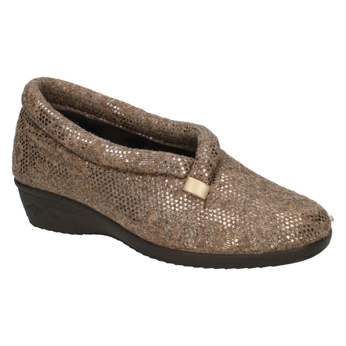 Pantoufles Finn Beiges Nouvelle collection automne hiver 2025 Chaussures femmes Magasins Jeanmart Belgique Liege Grivegnee Ans Namur Eupen