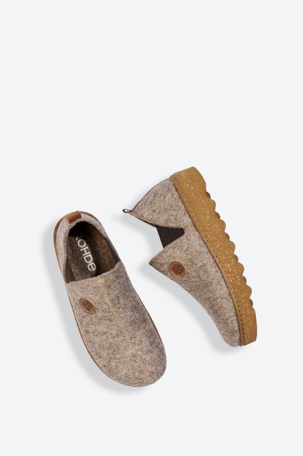 Pantoufles Foggia Grises