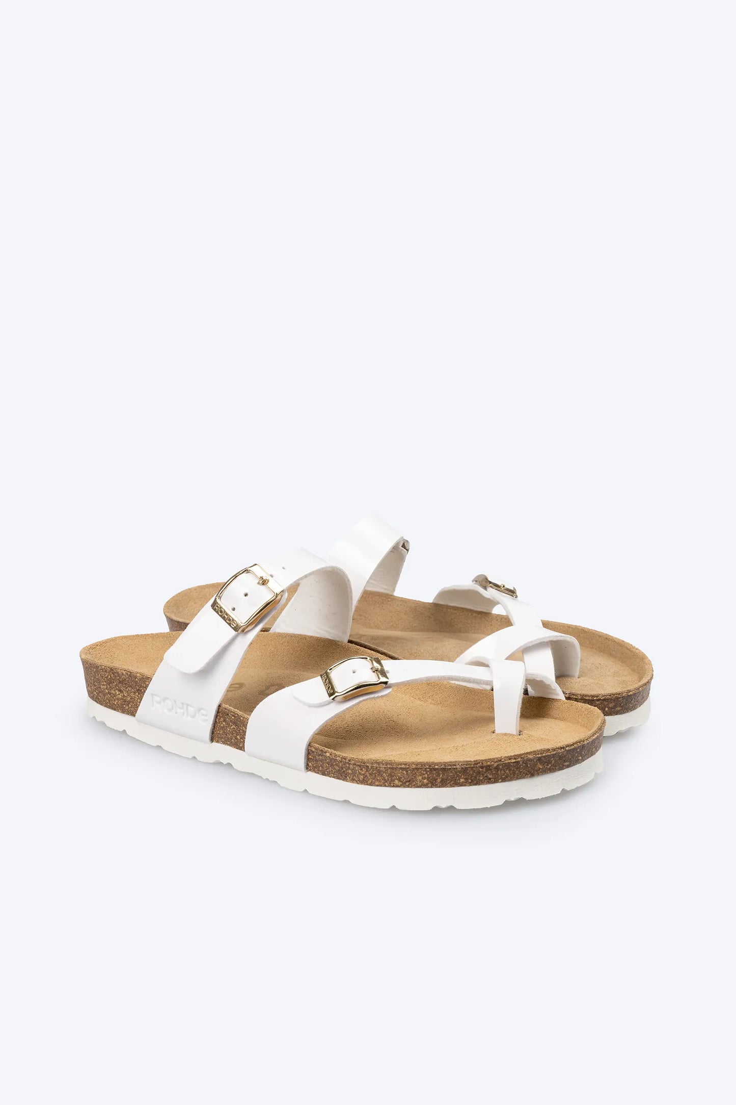 Mules Alexine Blanches Chaussures femmes Marque Rohde Shop Nouvelle collection printemps été 2024 Magasins Belgique Liège Grivegnée Ans Namur