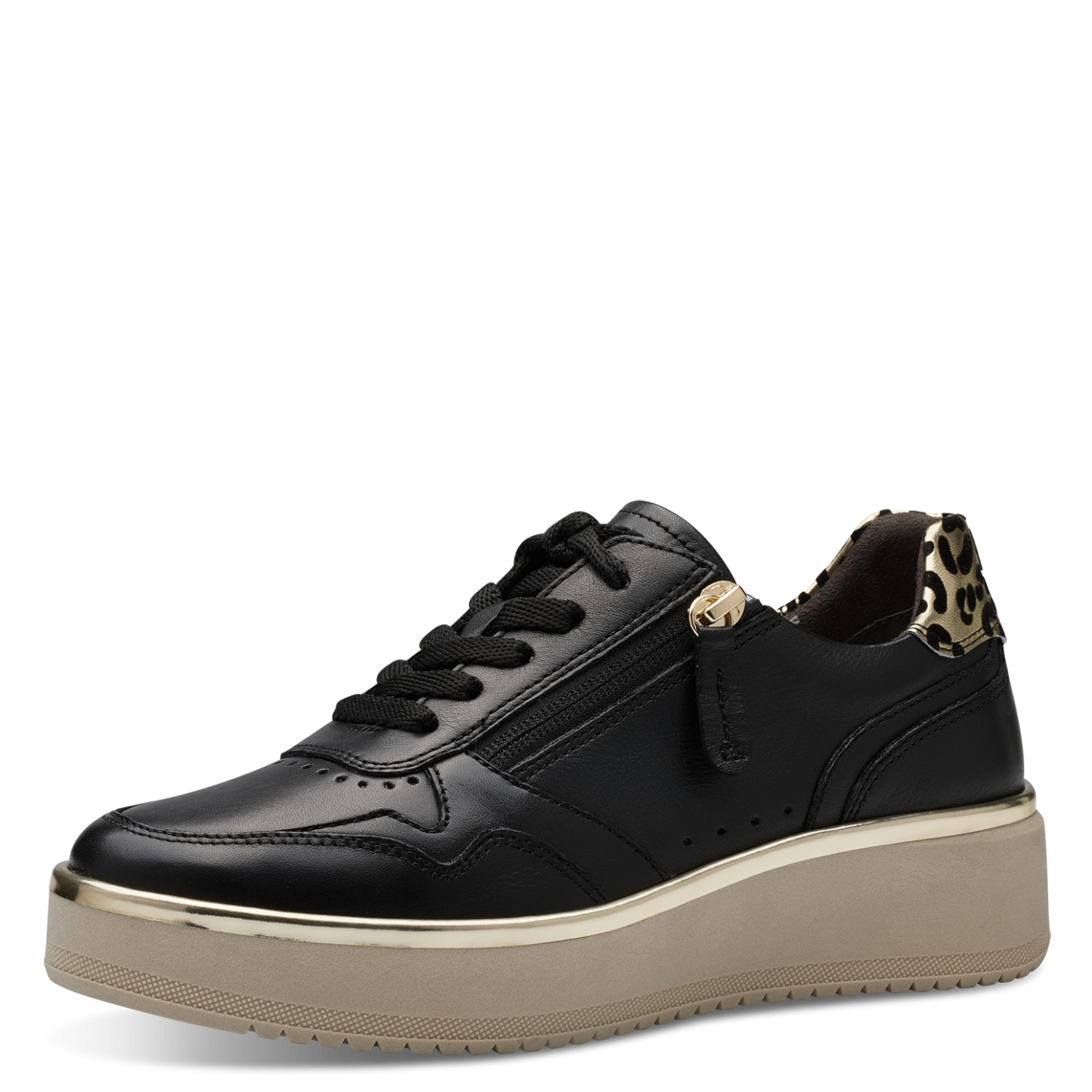 Baskets Bourdaine Noires femmes Tamaris Belgique Nouvelle Collection automne/hiver 2023