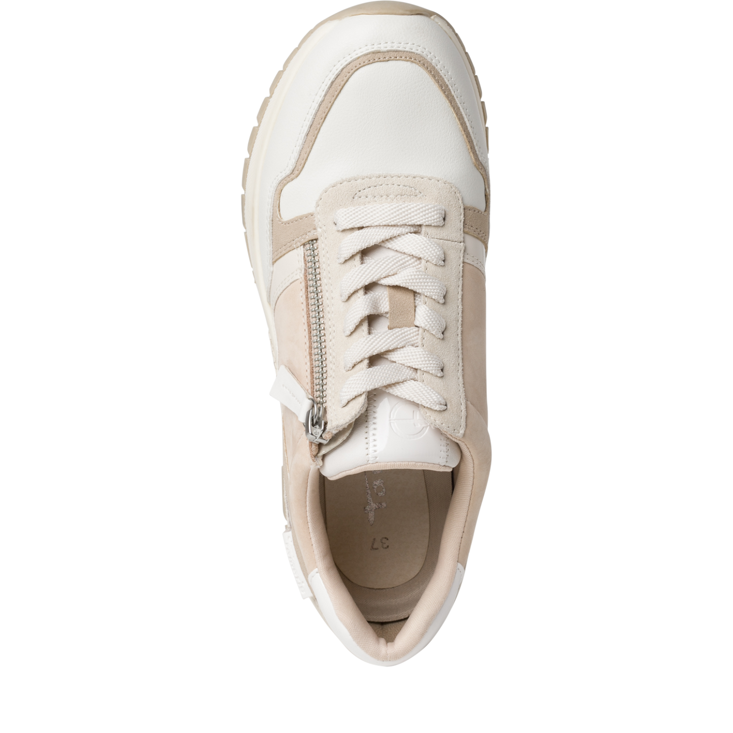 Beige Alta-sneakers
