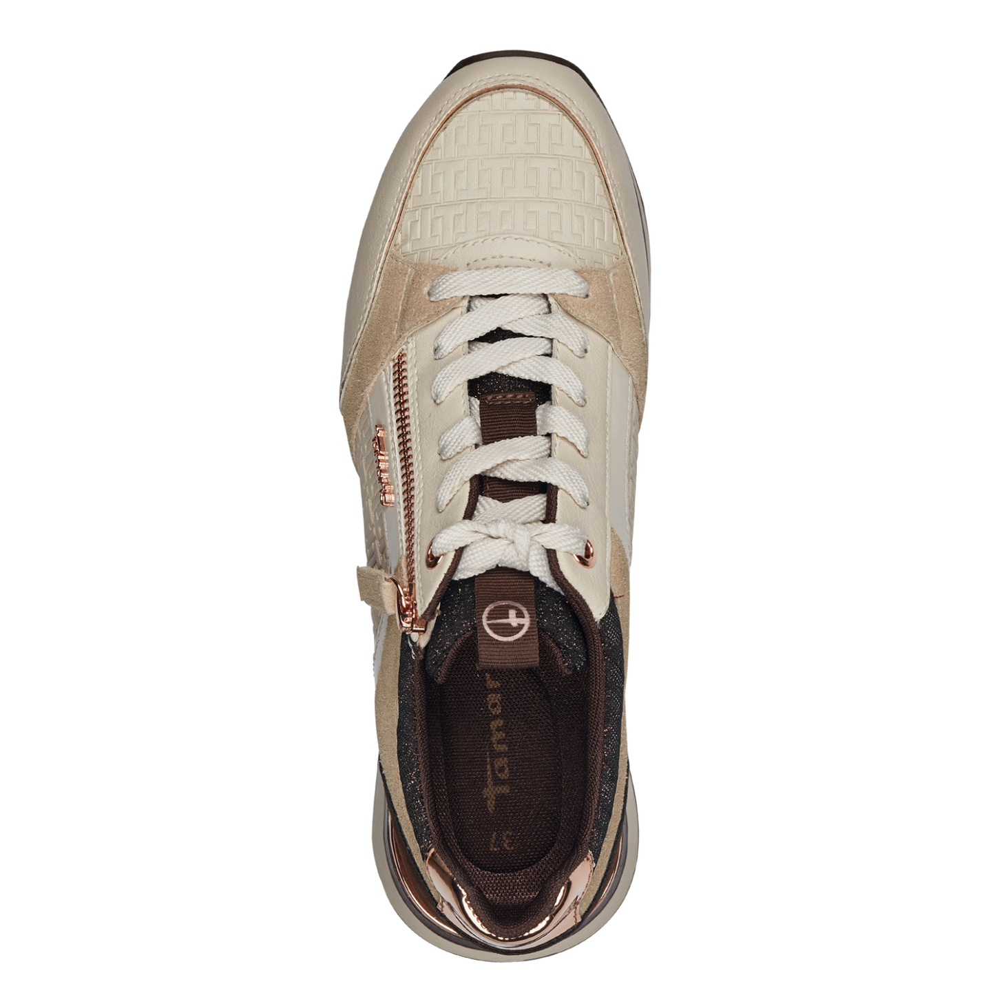Gecombineerde beige Marseille-sneakers