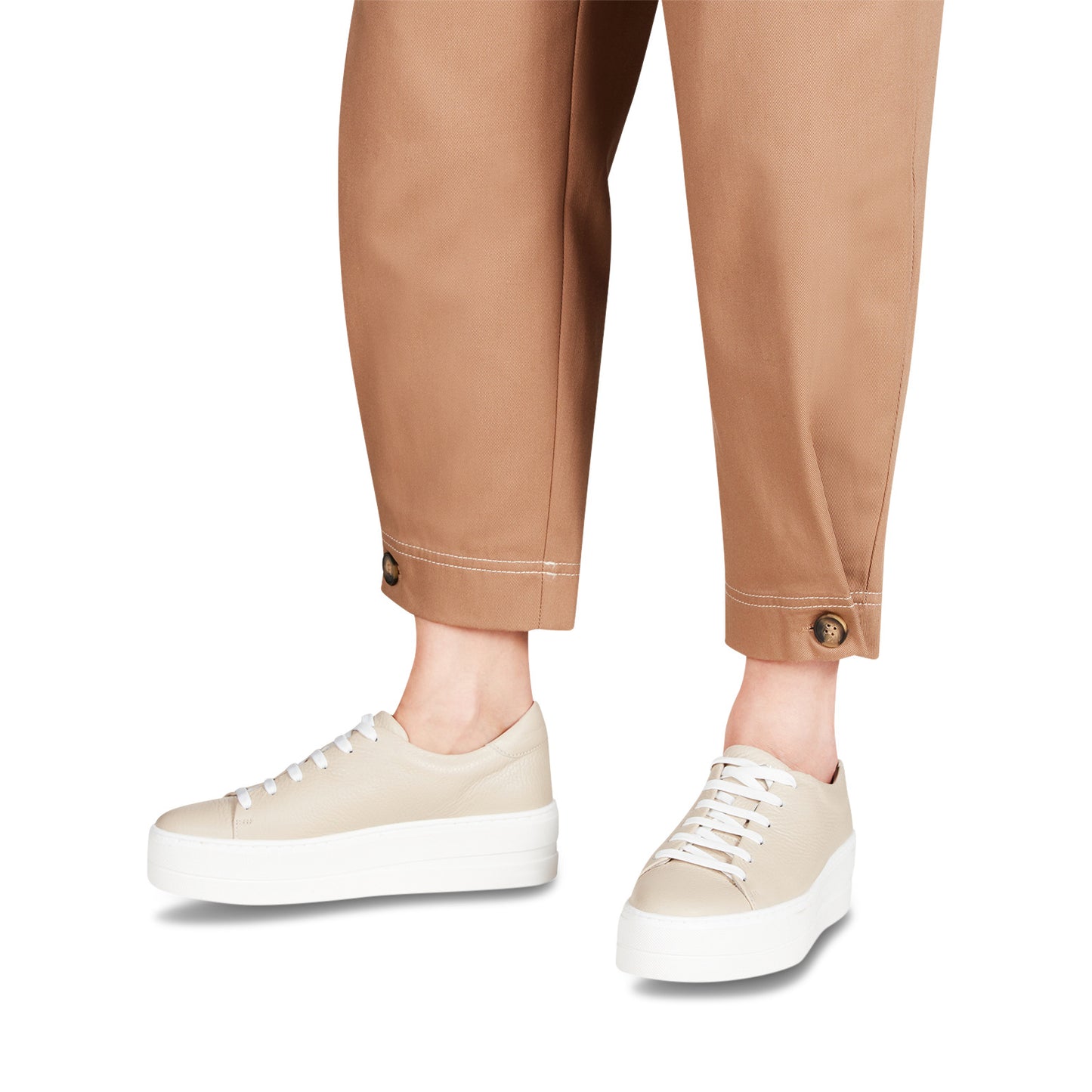 Beige Reykjavik-sneakers