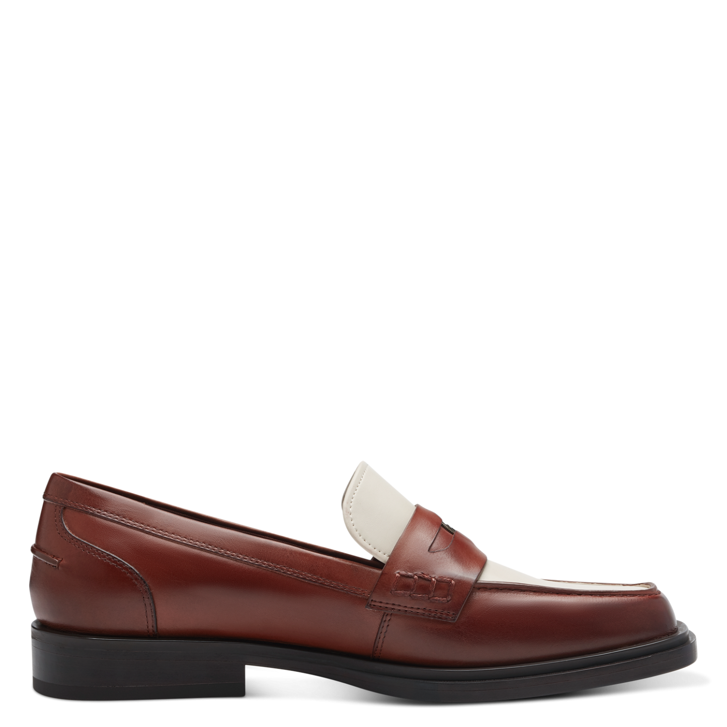 Kersenbruine loafers