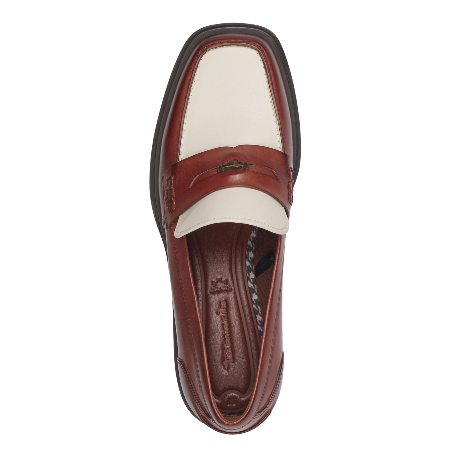 Kersenbruine loafers