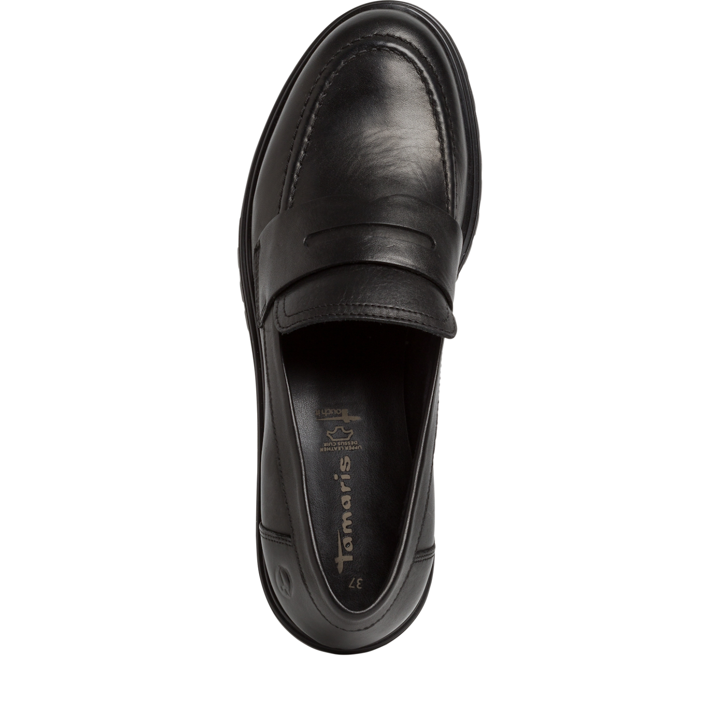 Zwarte cipresloafers