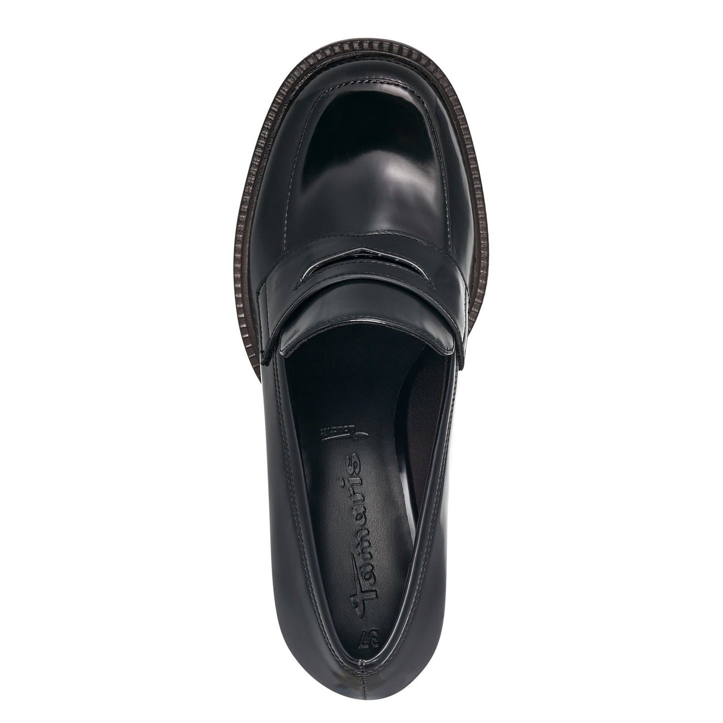 Zwarte loafers met koord