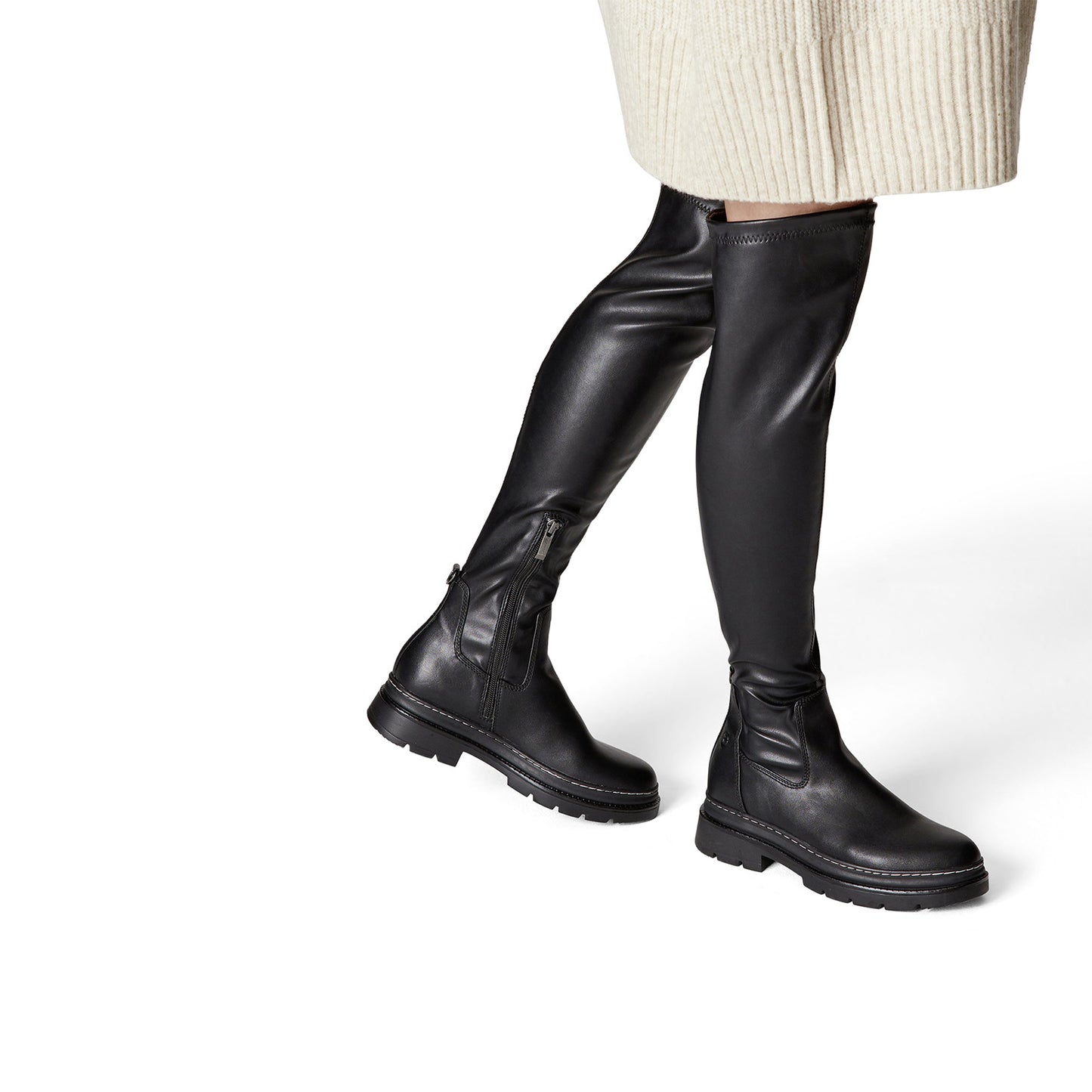 Schwarze Halden-Stiefel