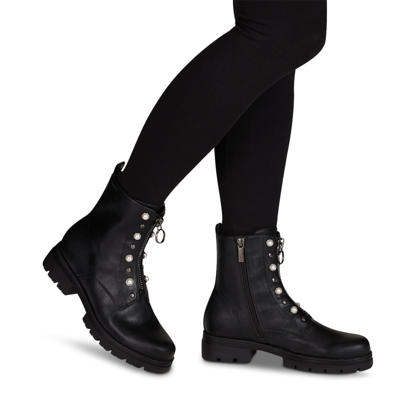 Schwarze Leknes-Stiefel