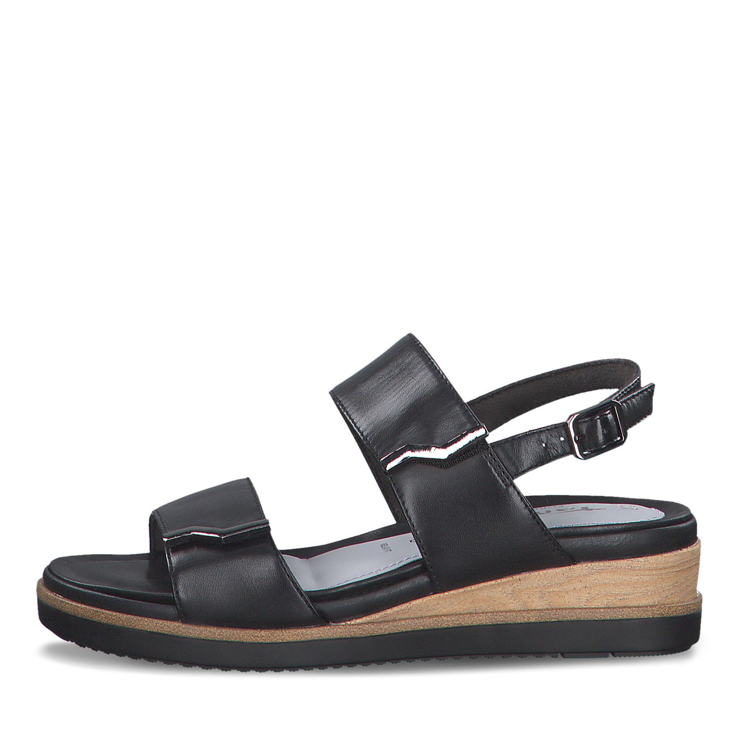Zwarte Londense sandalen