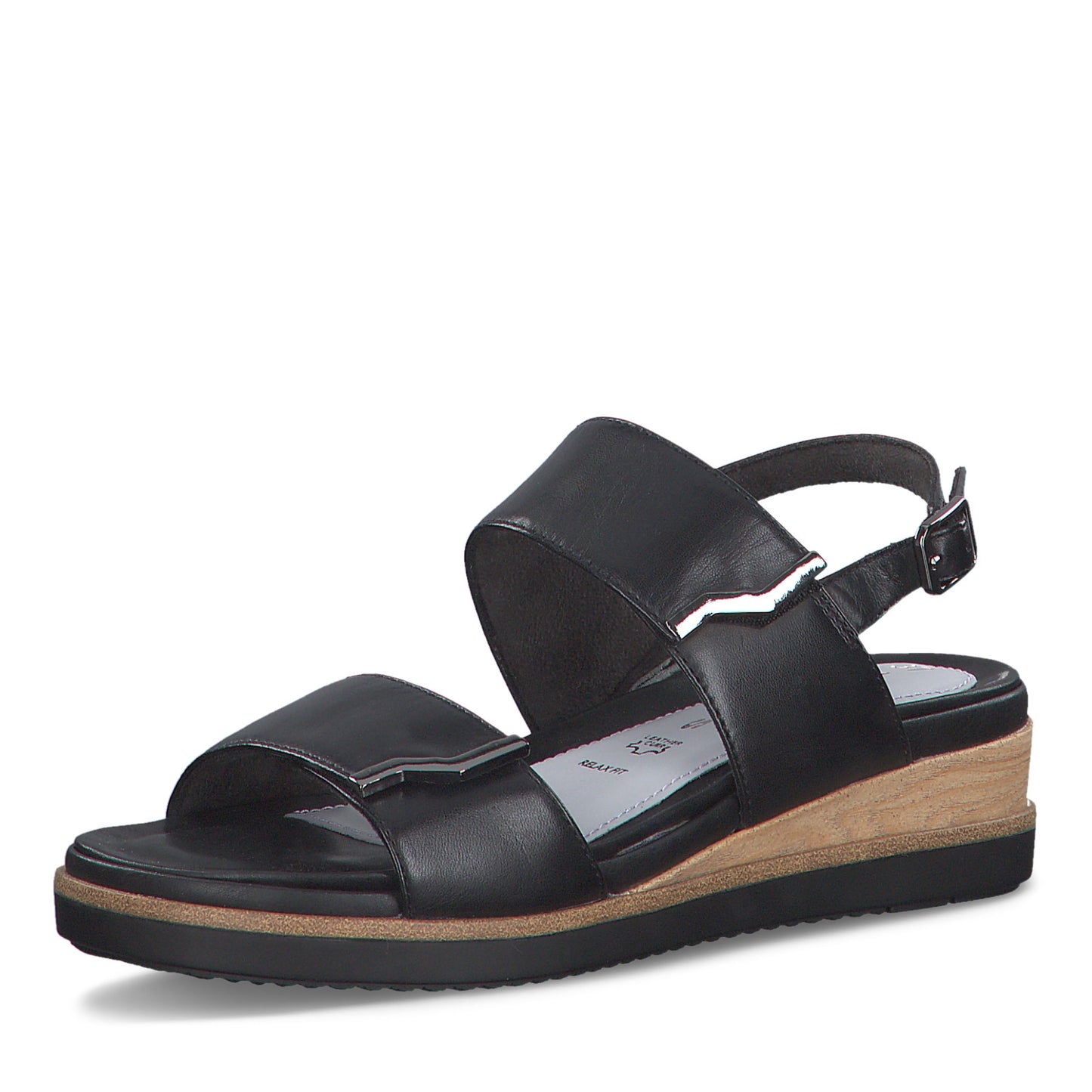 Zwarte Londense sandalen