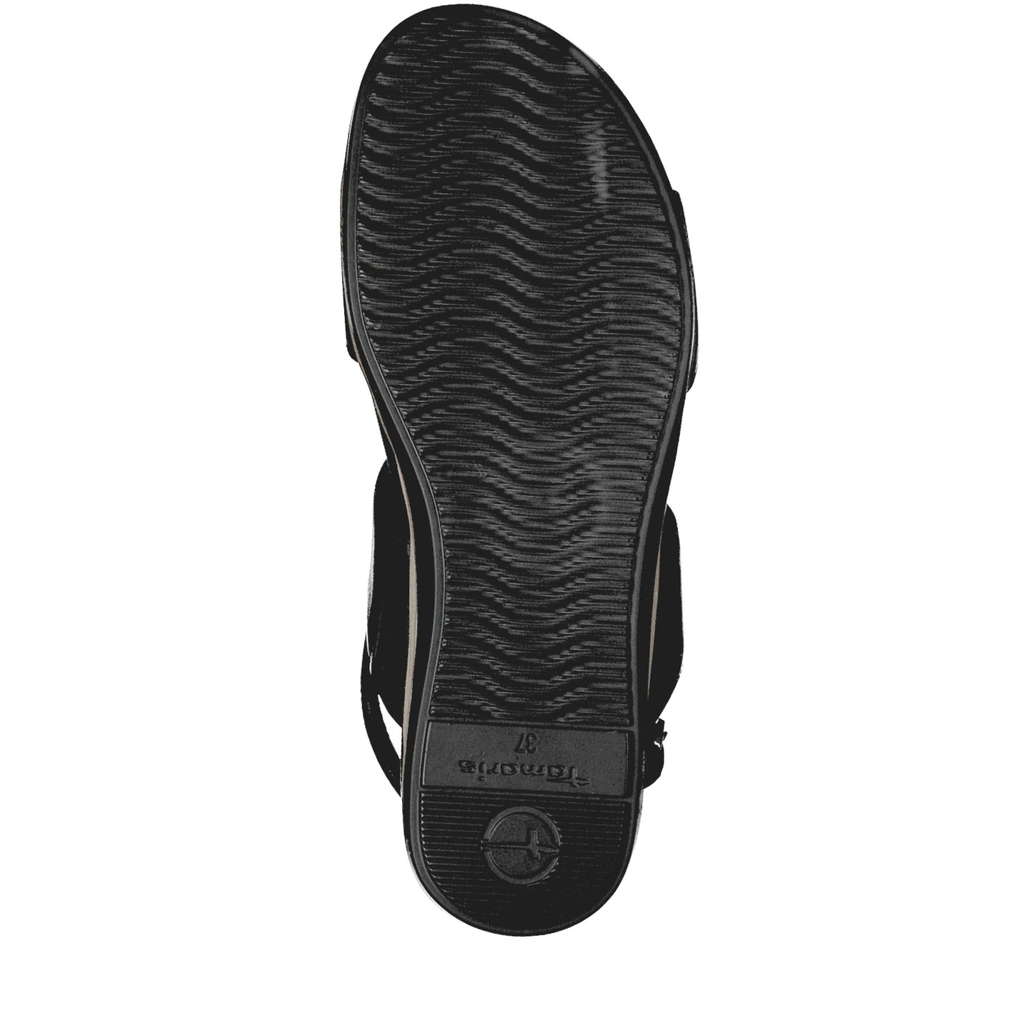 Zwarte Londense sandalen