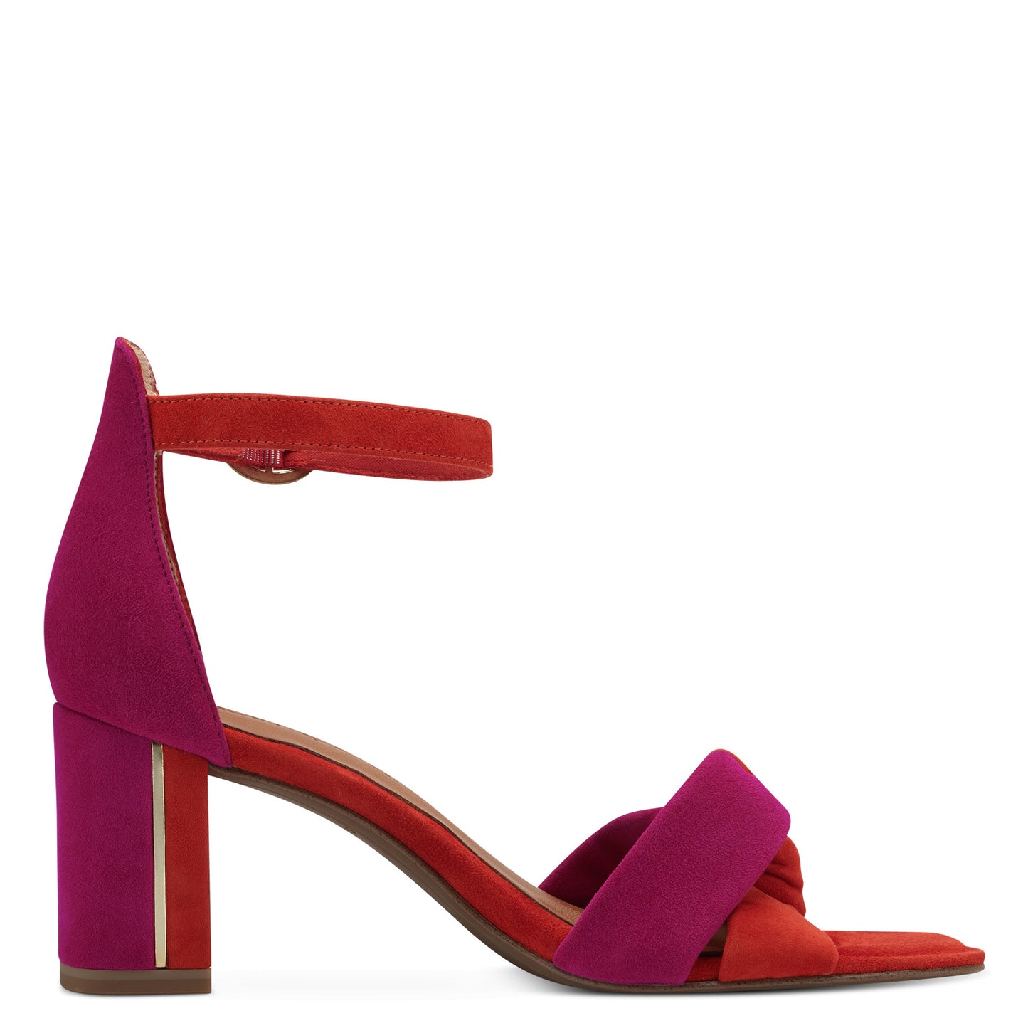 Rode Carnoux-sandalen