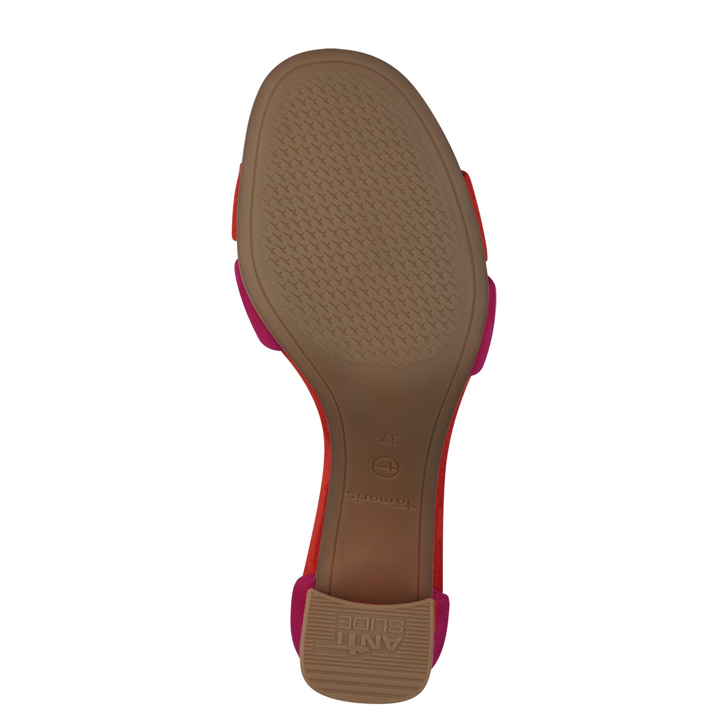 Rode Carnoux-sandalen