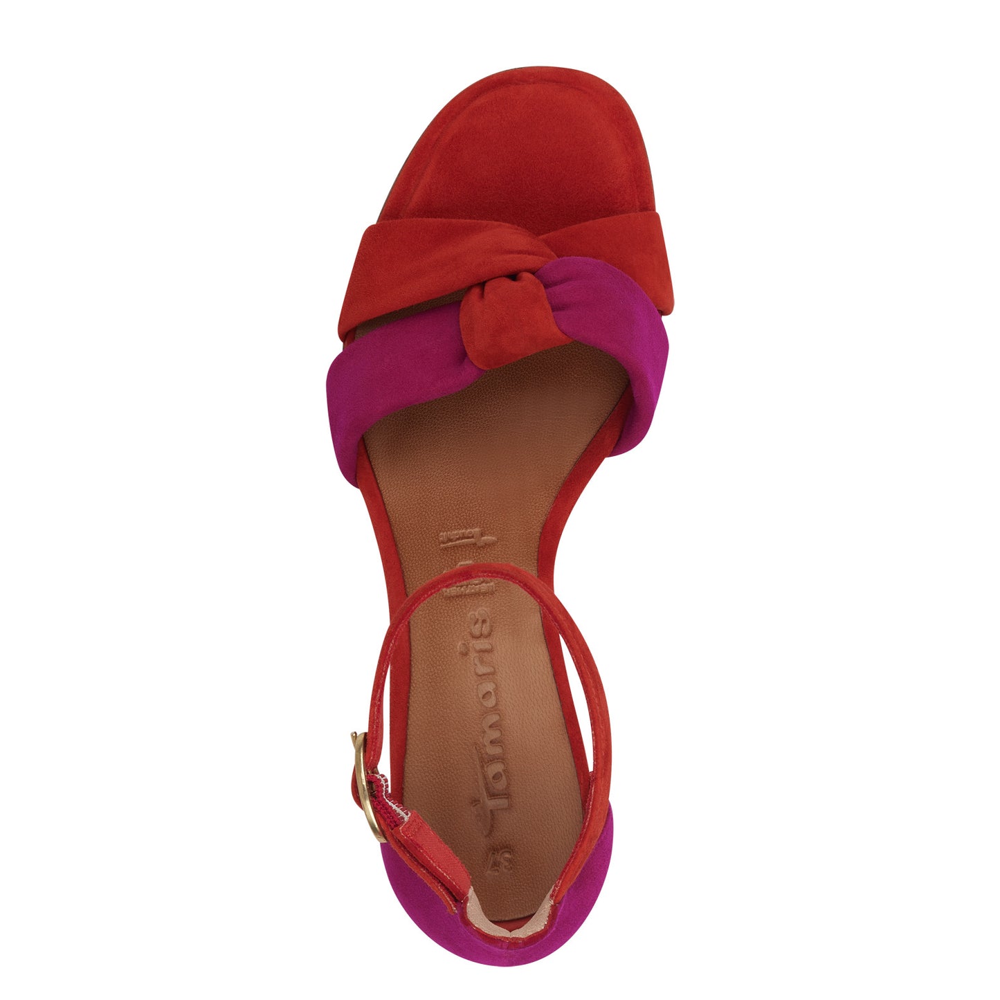 Rode Carnoux-sandalen