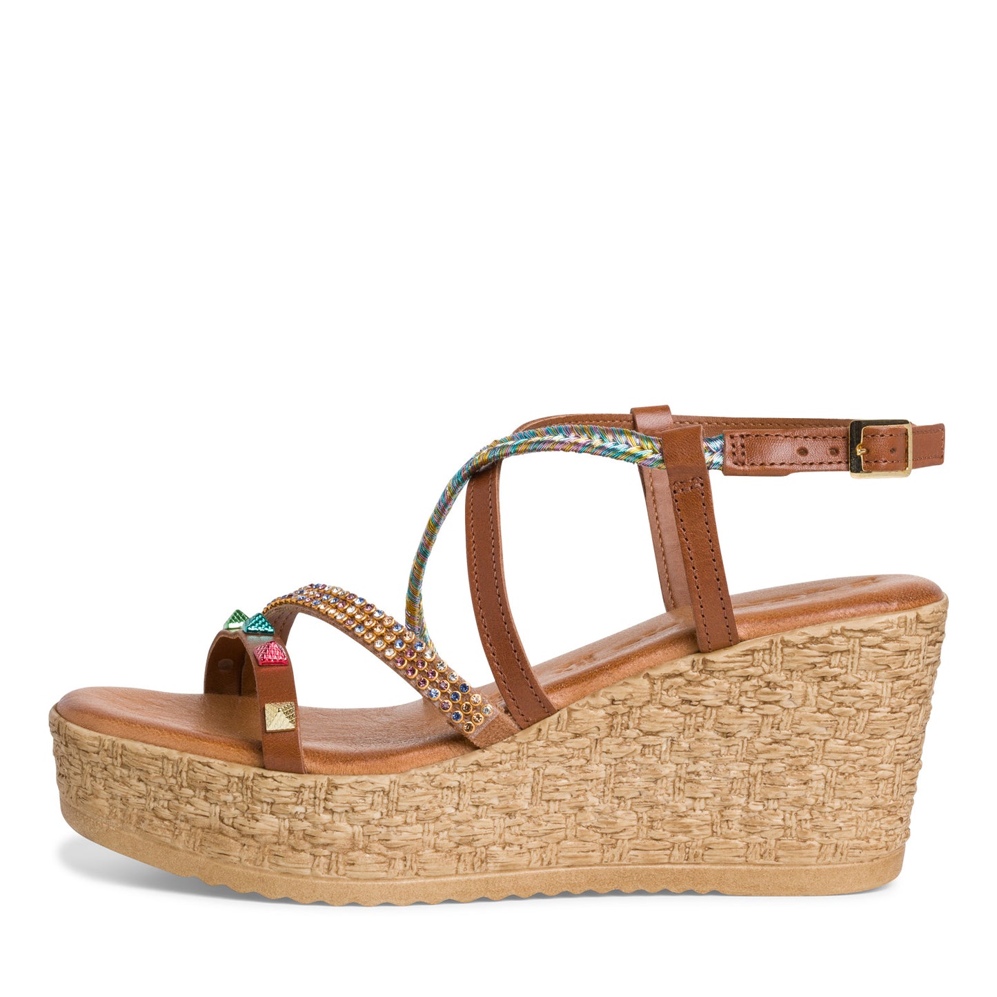Cassis camelkleurige sandalen