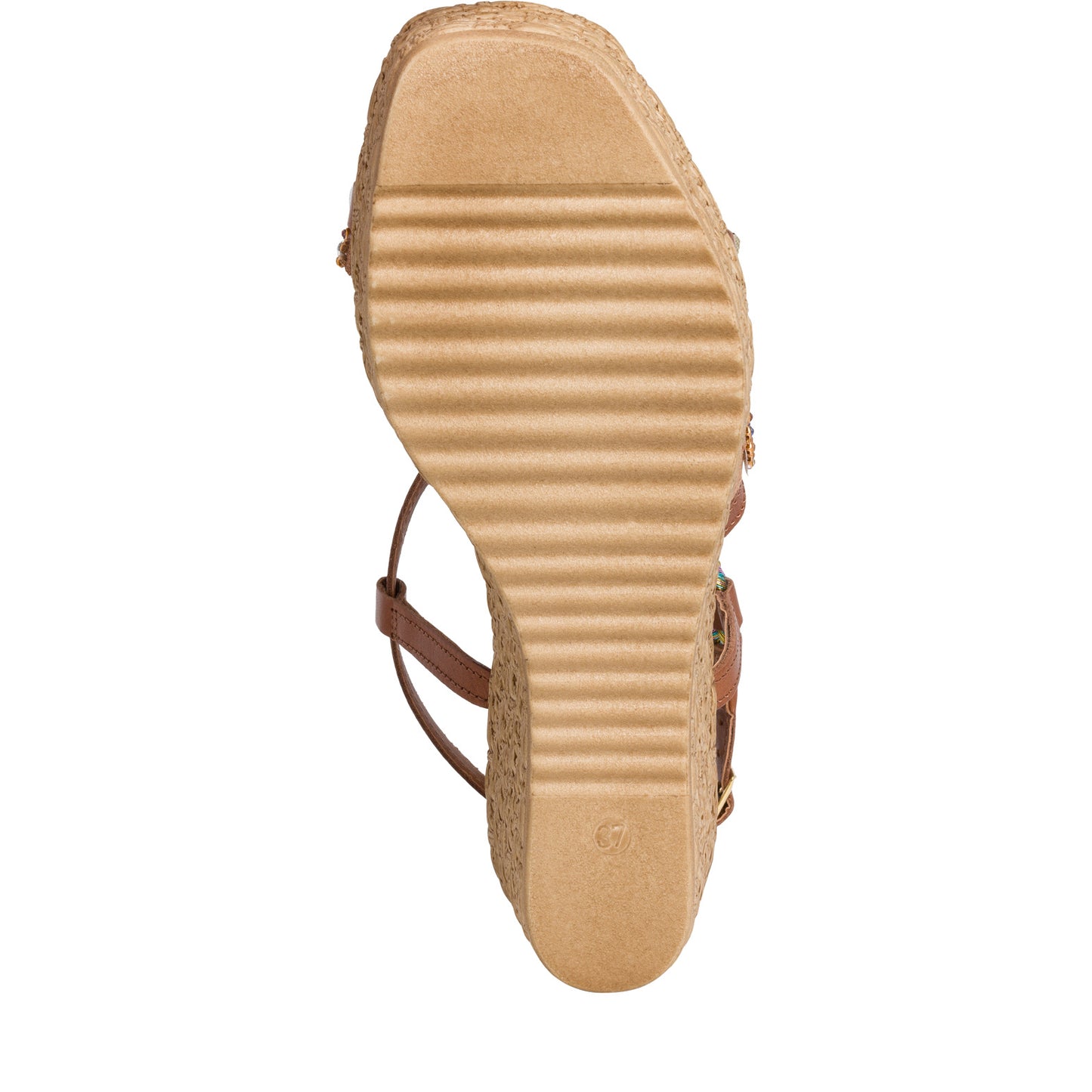 Cassis camelkleurige sandalen