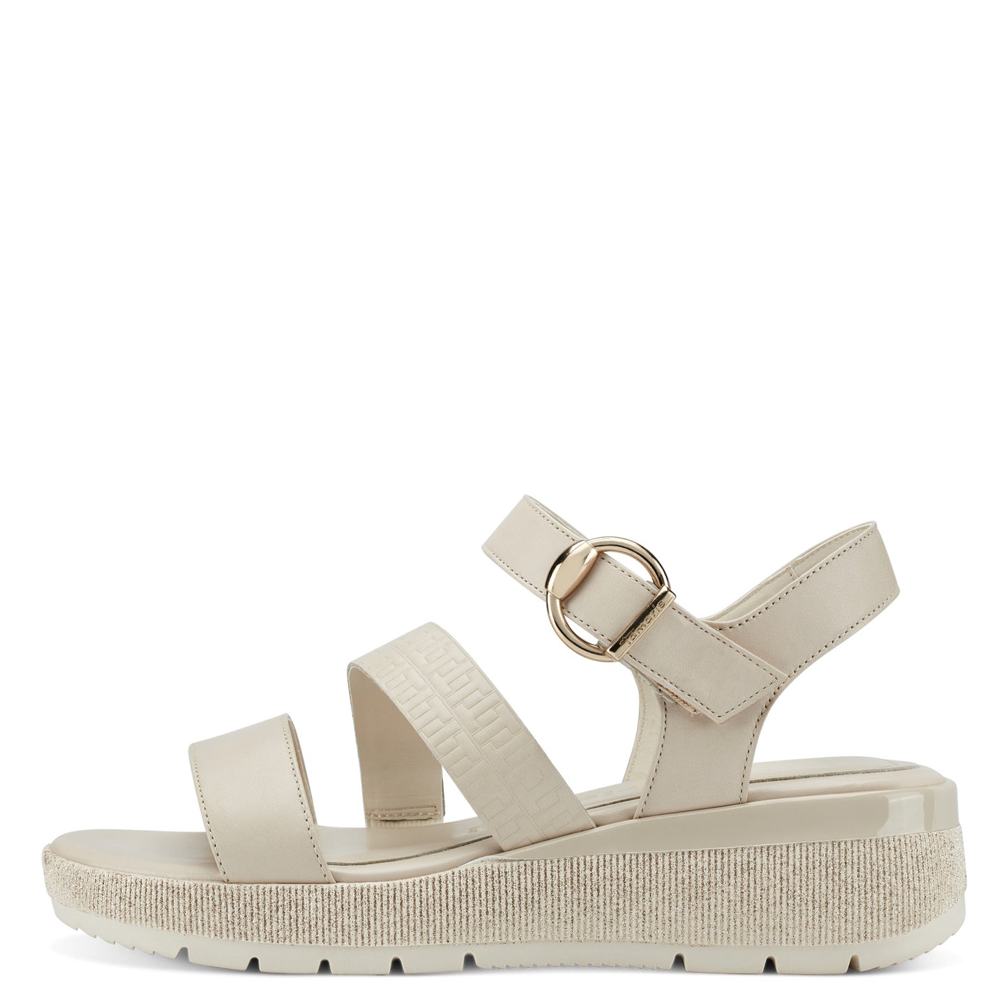 Beige Sausset-Sandalen