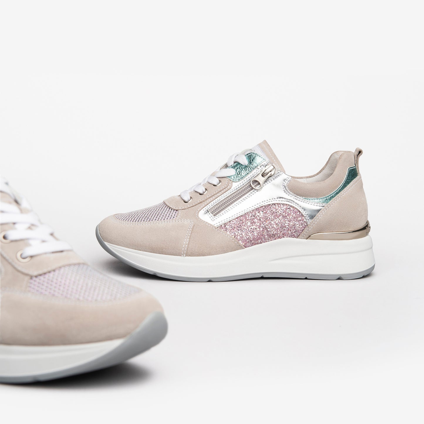 Beige Abelia-sneakers