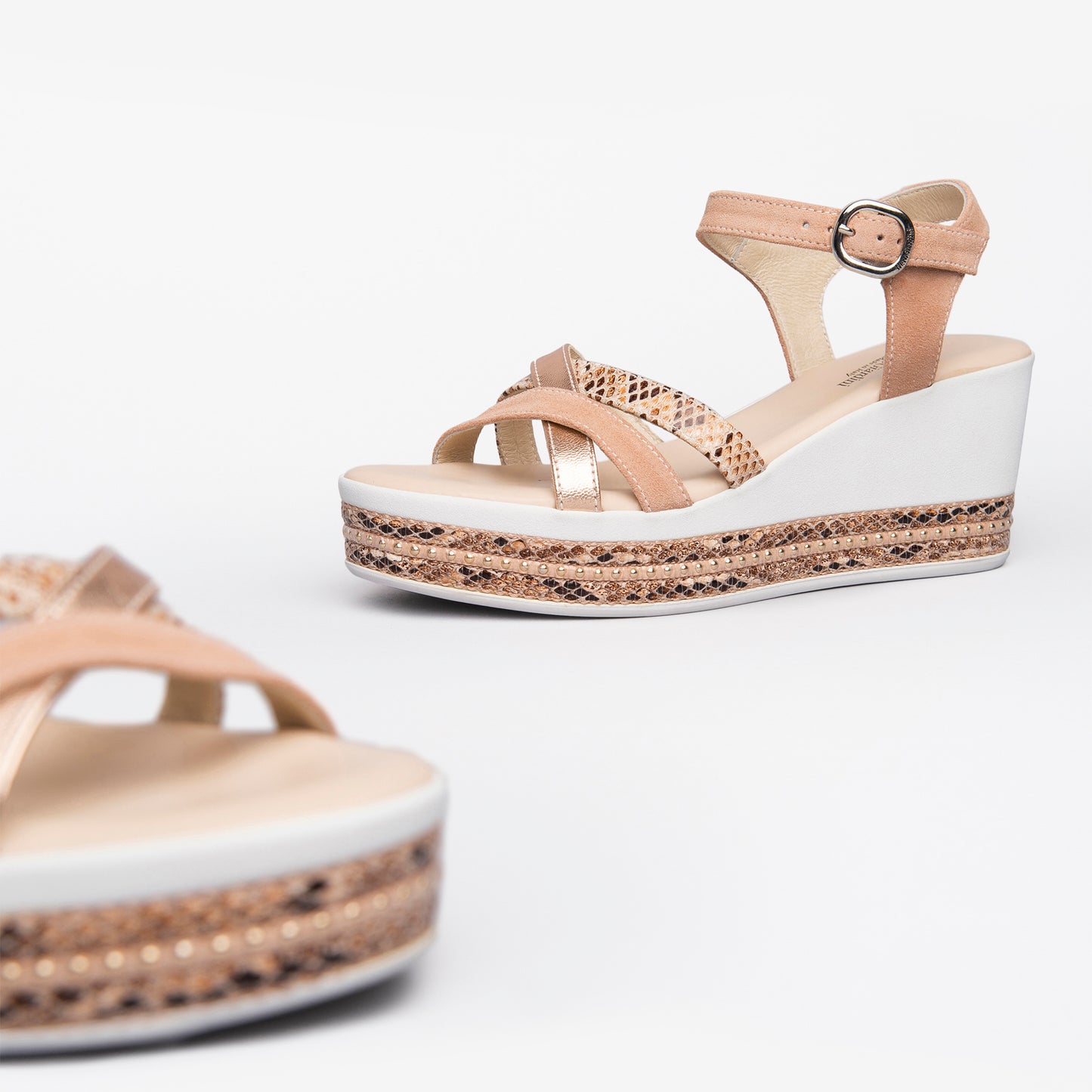 Roze laurier sandalen