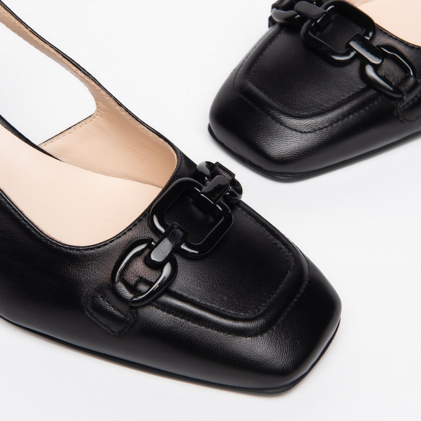 Zwarte Vallauris-pumps
