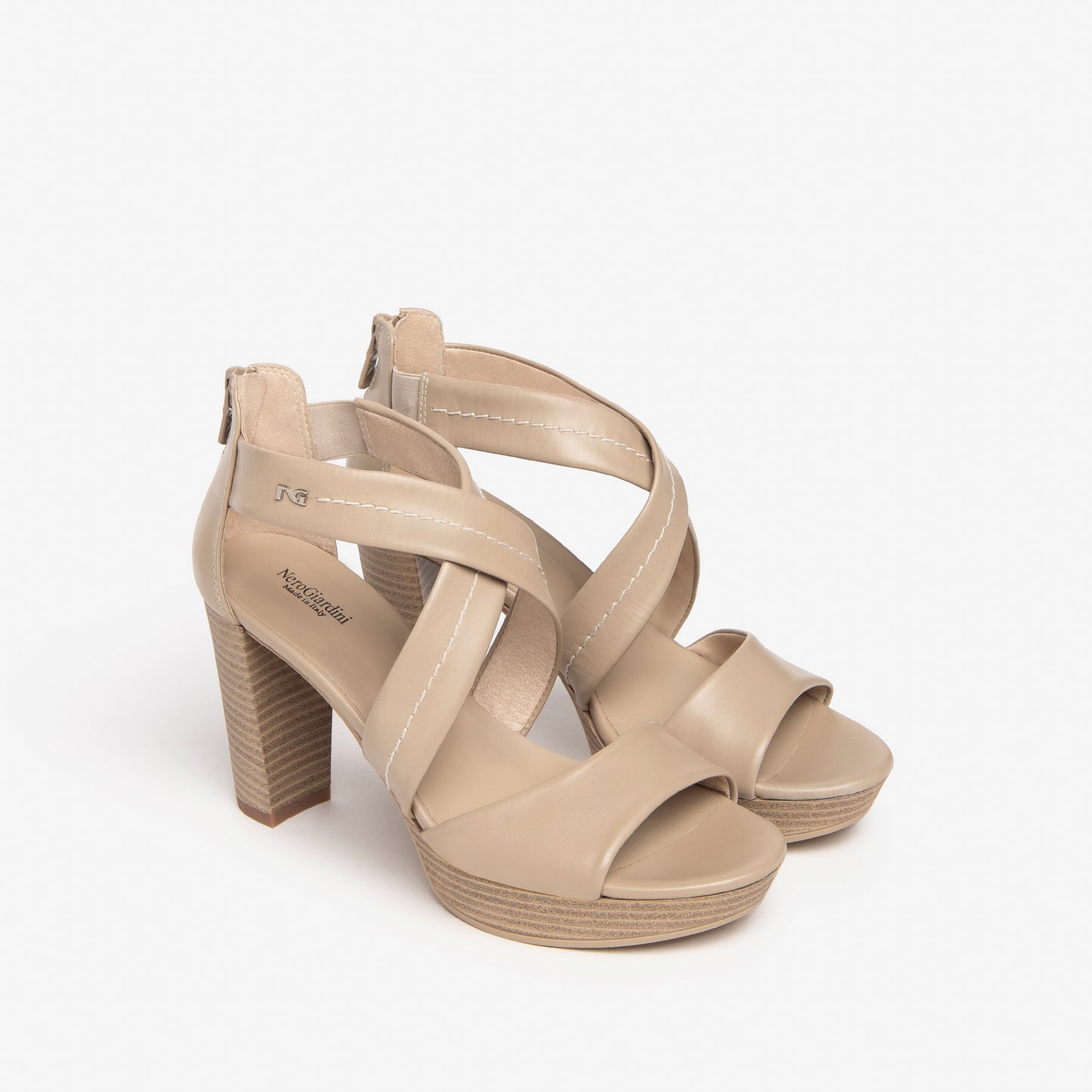 Beige Briançon-sandalen