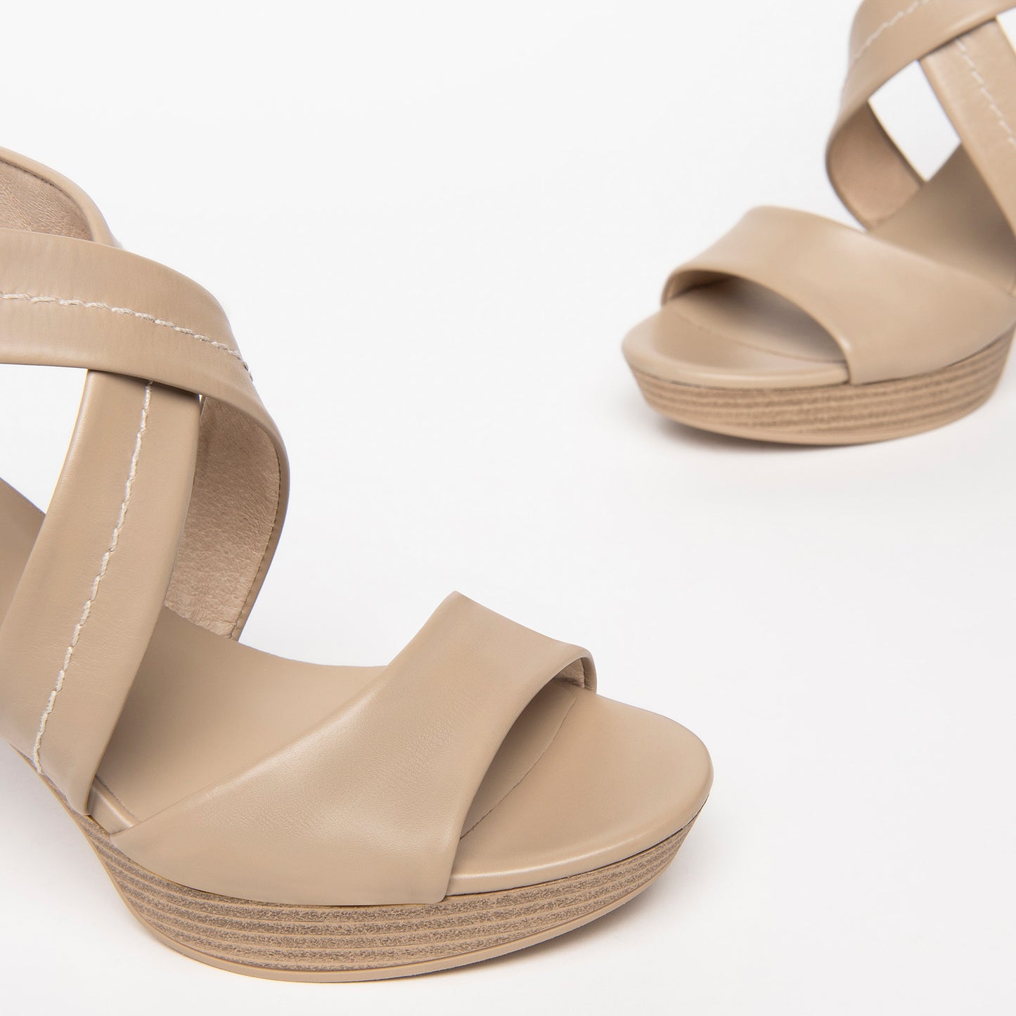 Beige Briançon-sandalen